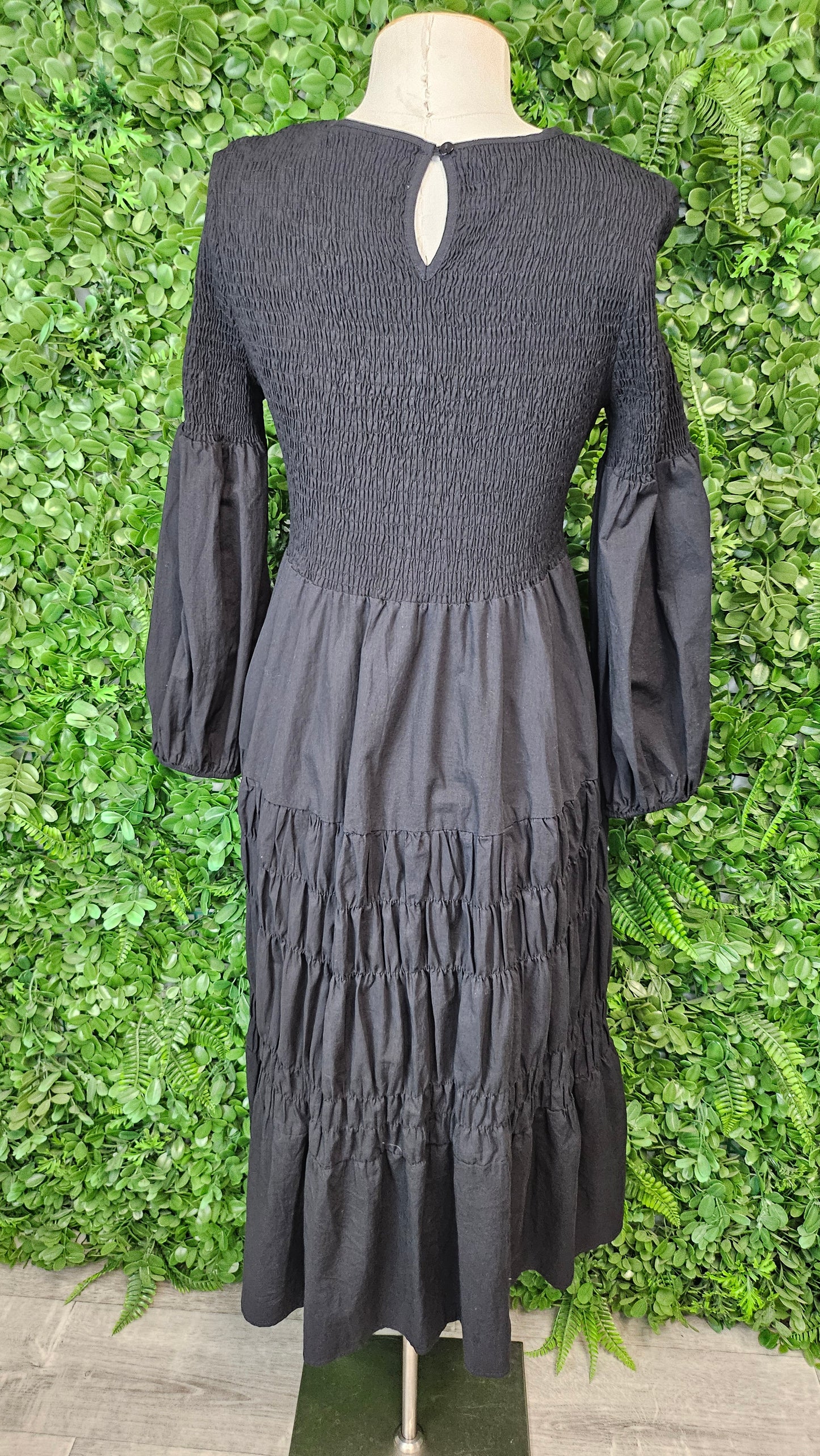 Twelve Black Shirred Dress (12)