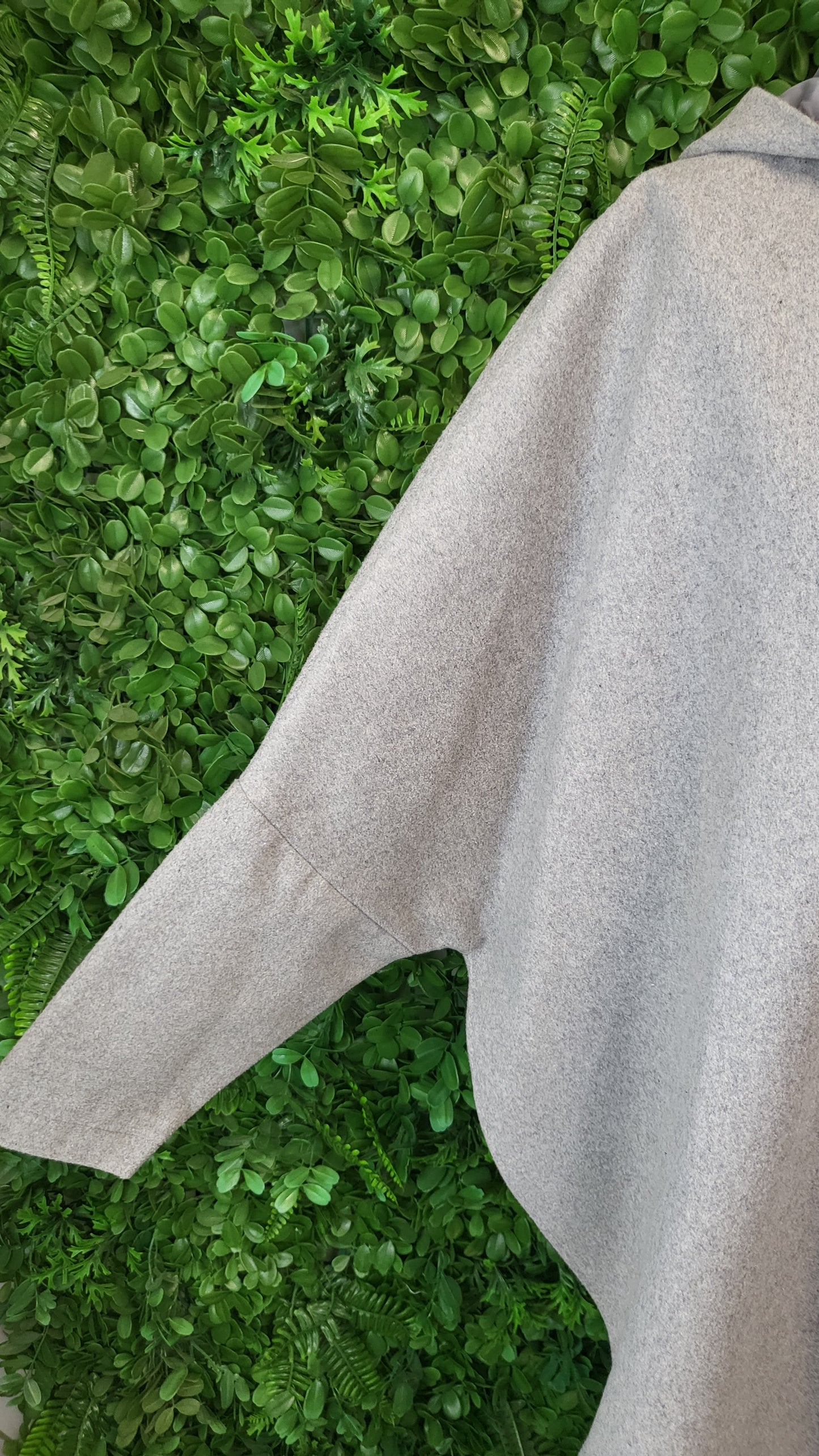 About Eve Grey Wool Blend Cape Jacket (10)