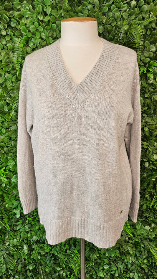 Mia Fratino Grey Cashmere Jumper (8-10)