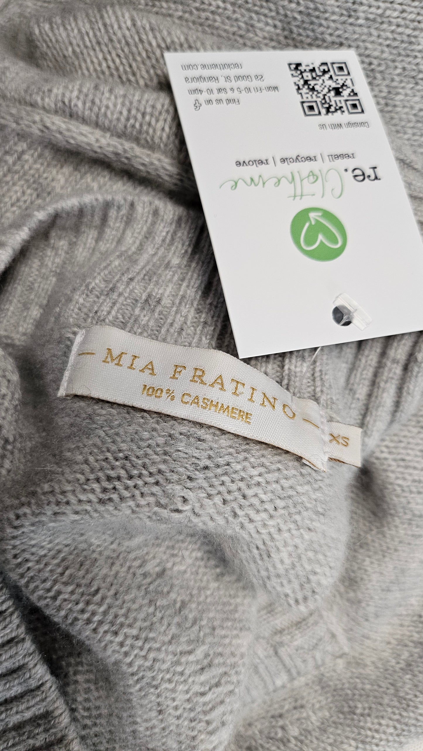 Mia Fratino Grey Cashmere Jumper (8-10)