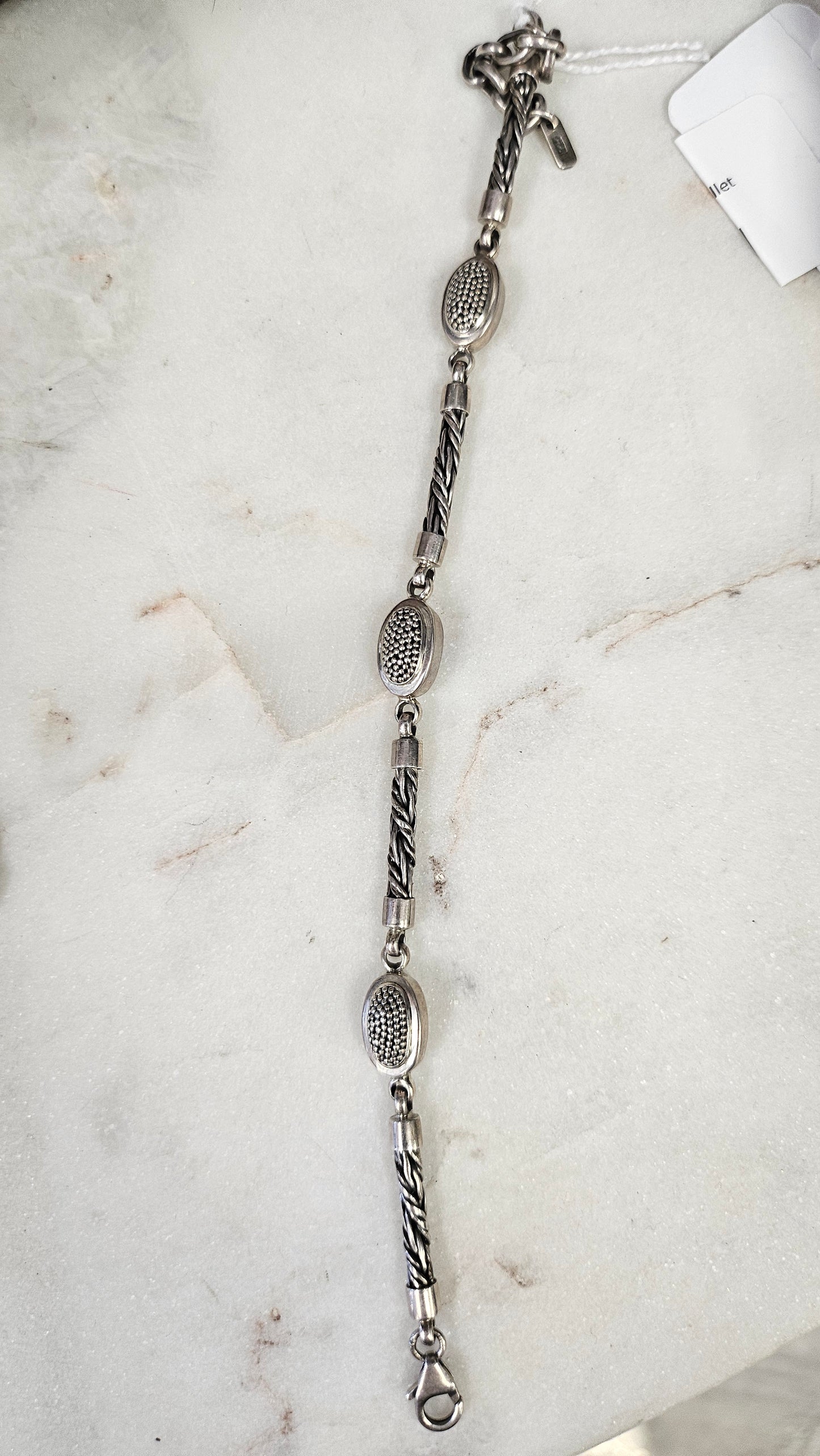 Lordship Linen Sterling Silver 925 Links Bracelet 20cm