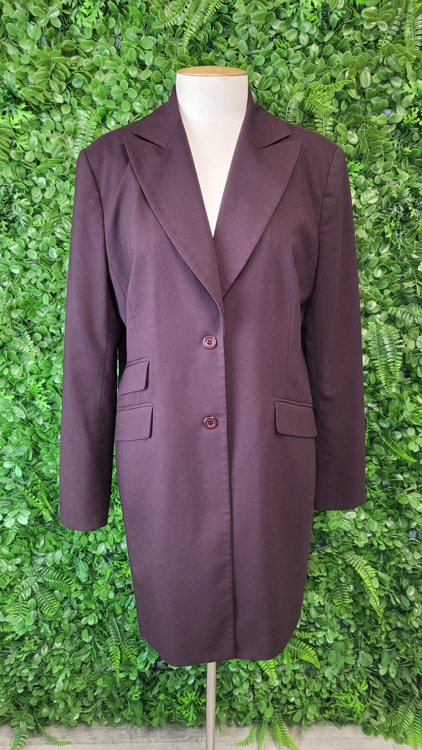 Veronika Maine Plum Longline Blazer (12)
