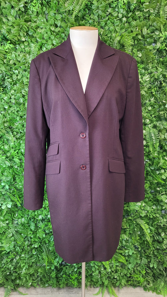 Veronika Maine Plum Longline Blazer (12)