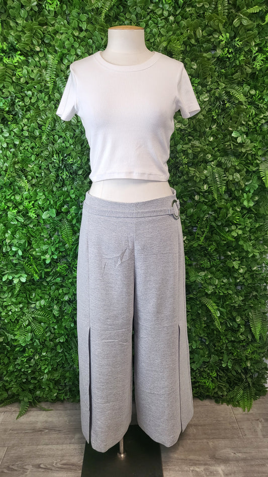 Veronika Maine Gray Crop Culottes (10)
