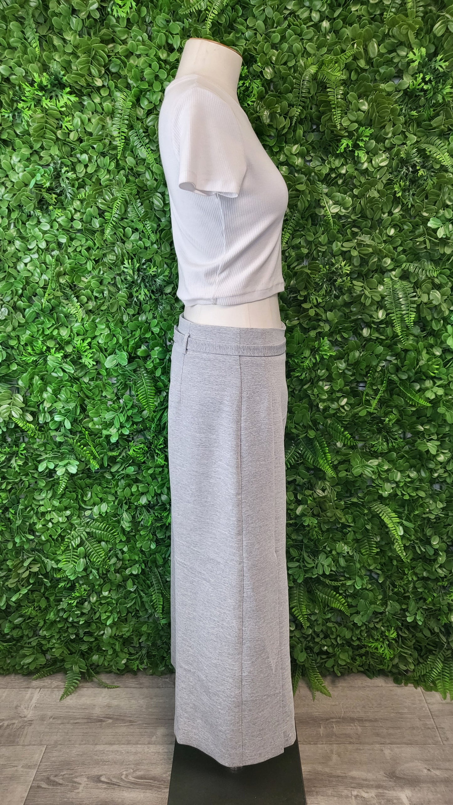 Veronika Maine Gray Crop Culottes (10)