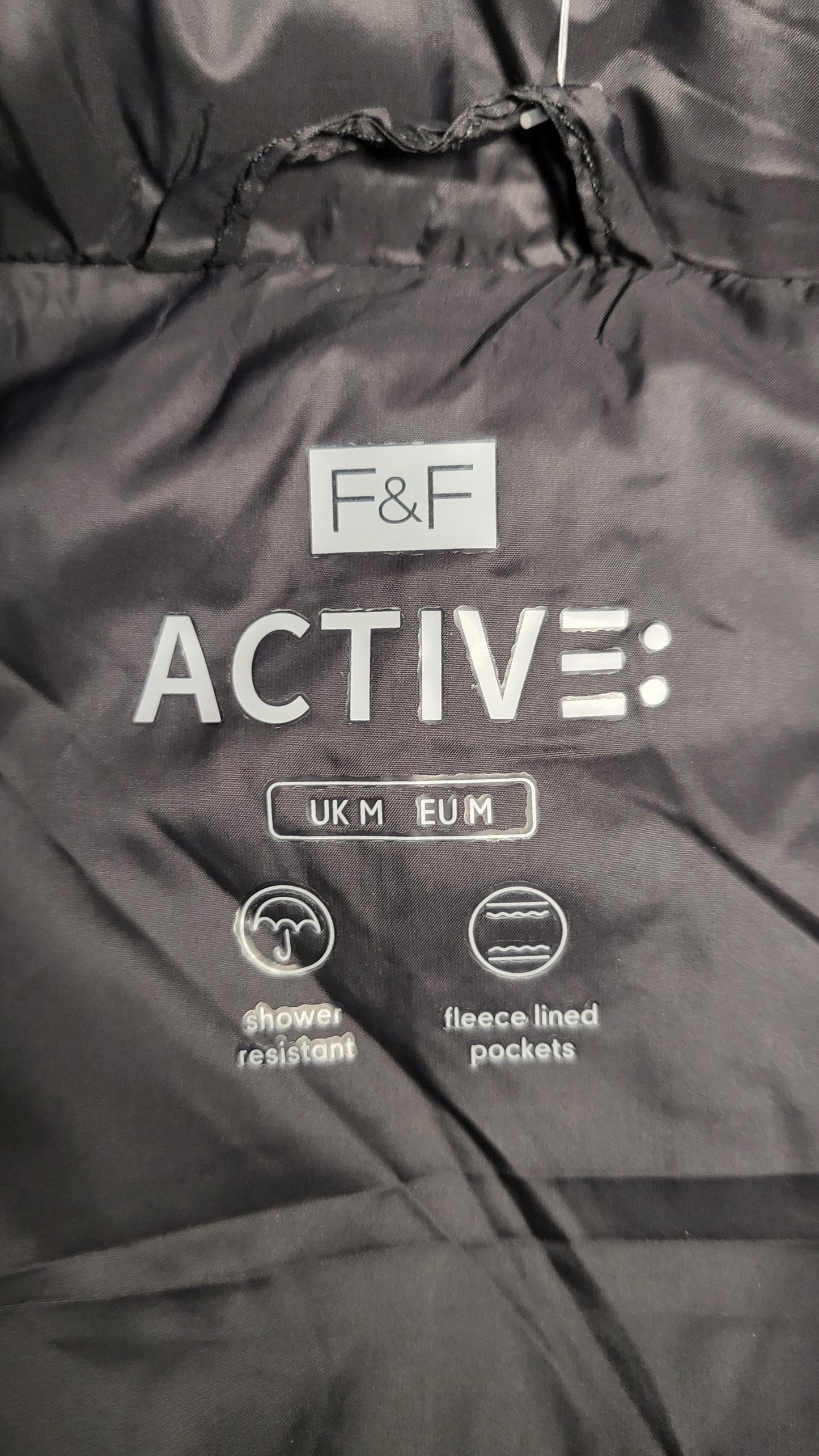 Active Black Longline Puffer Vest (10-12)