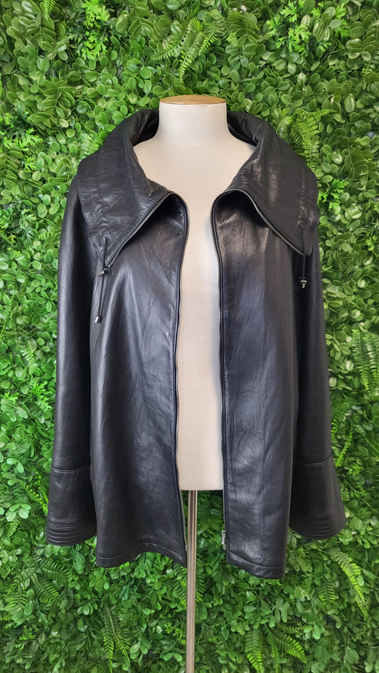 Caroline Moore Black Lambskin Jacket (16-18)
