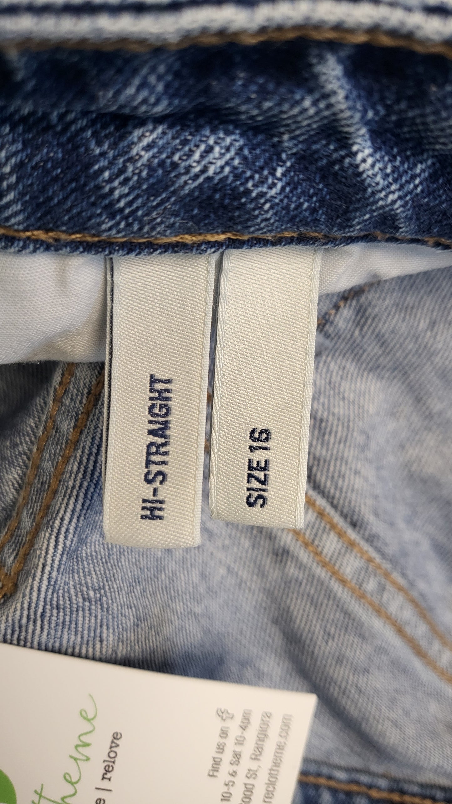 Riders Washed Ink Hi Straight Leg Jeans (16)