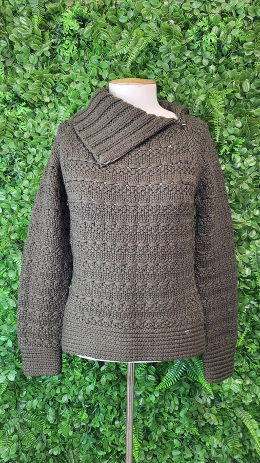 Ted Baker Khaki Wool Knit (10-12)