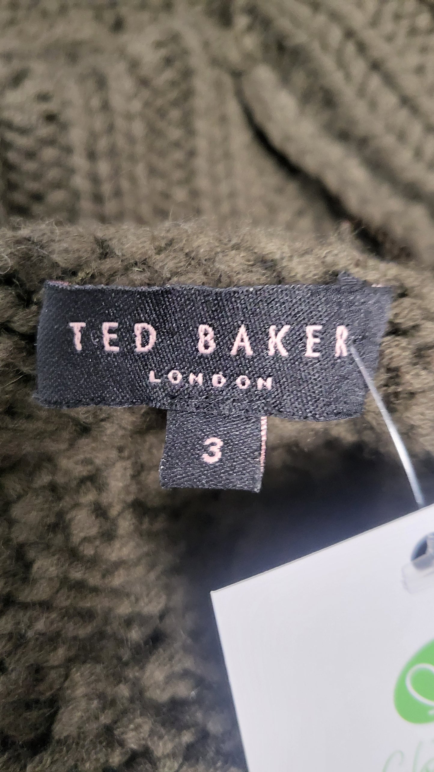 Ted Baker Khaki Wool Knit (10-12)