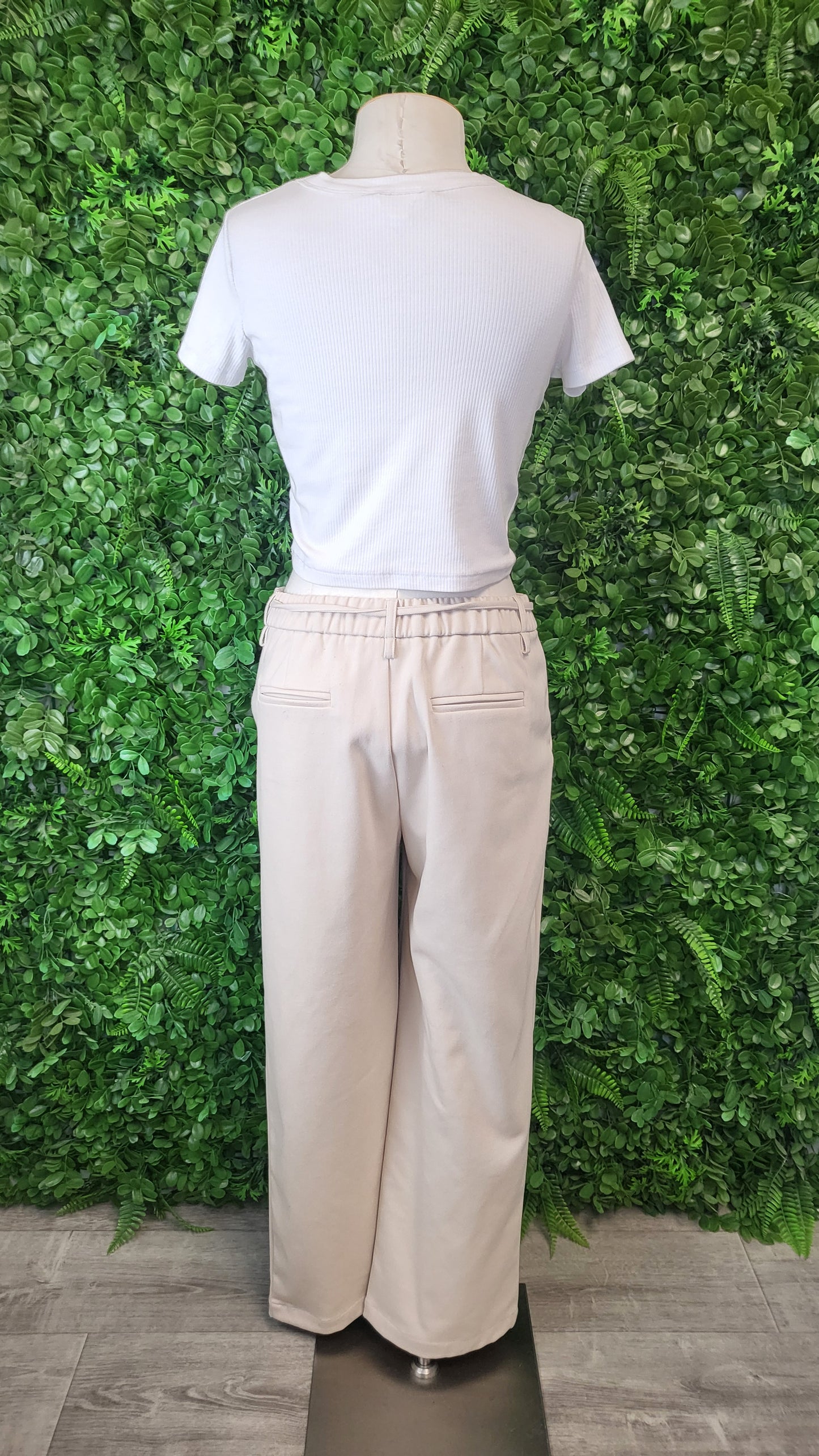 Molly Bracken Taupe Wide leg Pant (10)