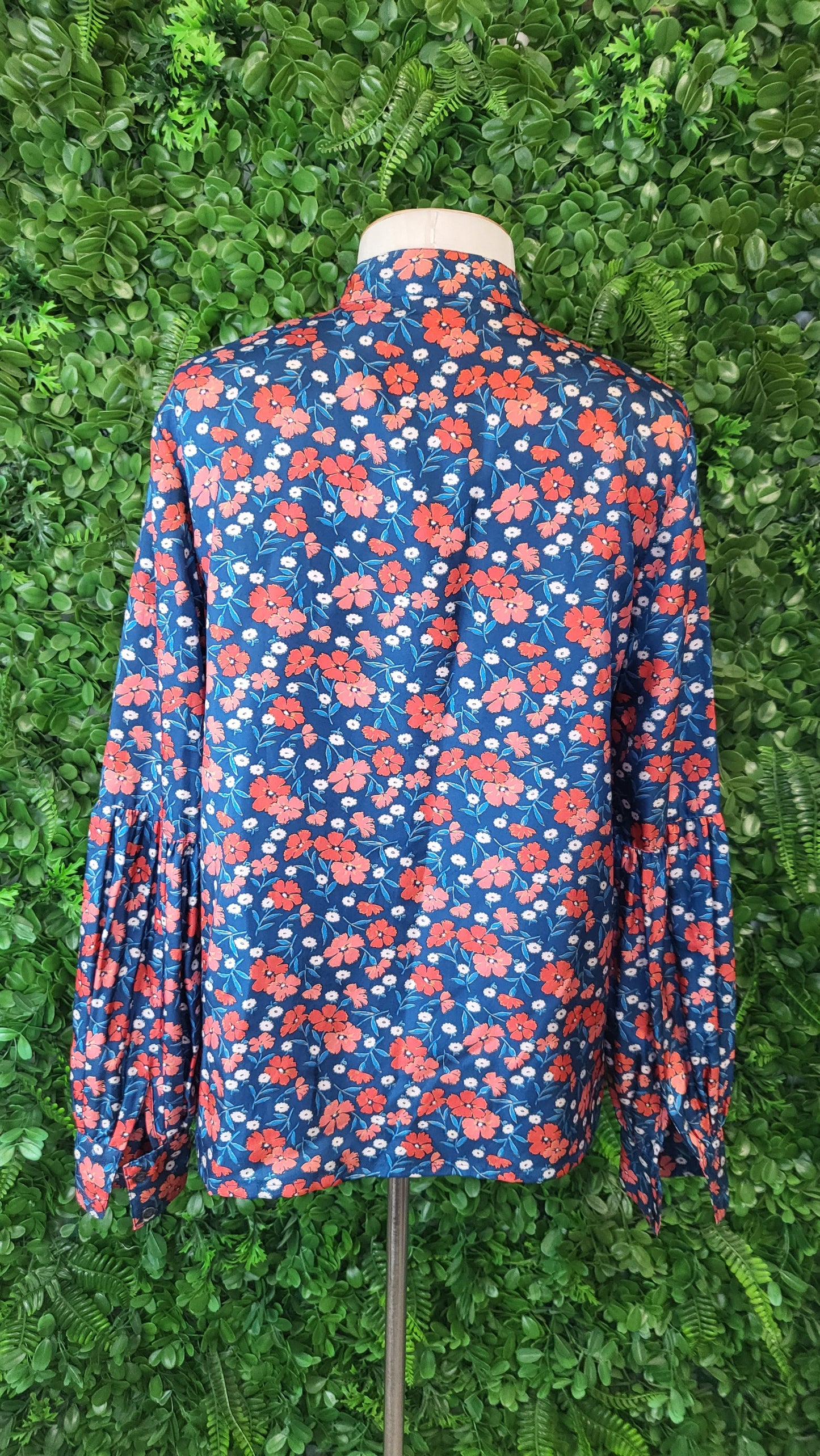Helen Cherry Floral Frill Yoke Shirt (10)