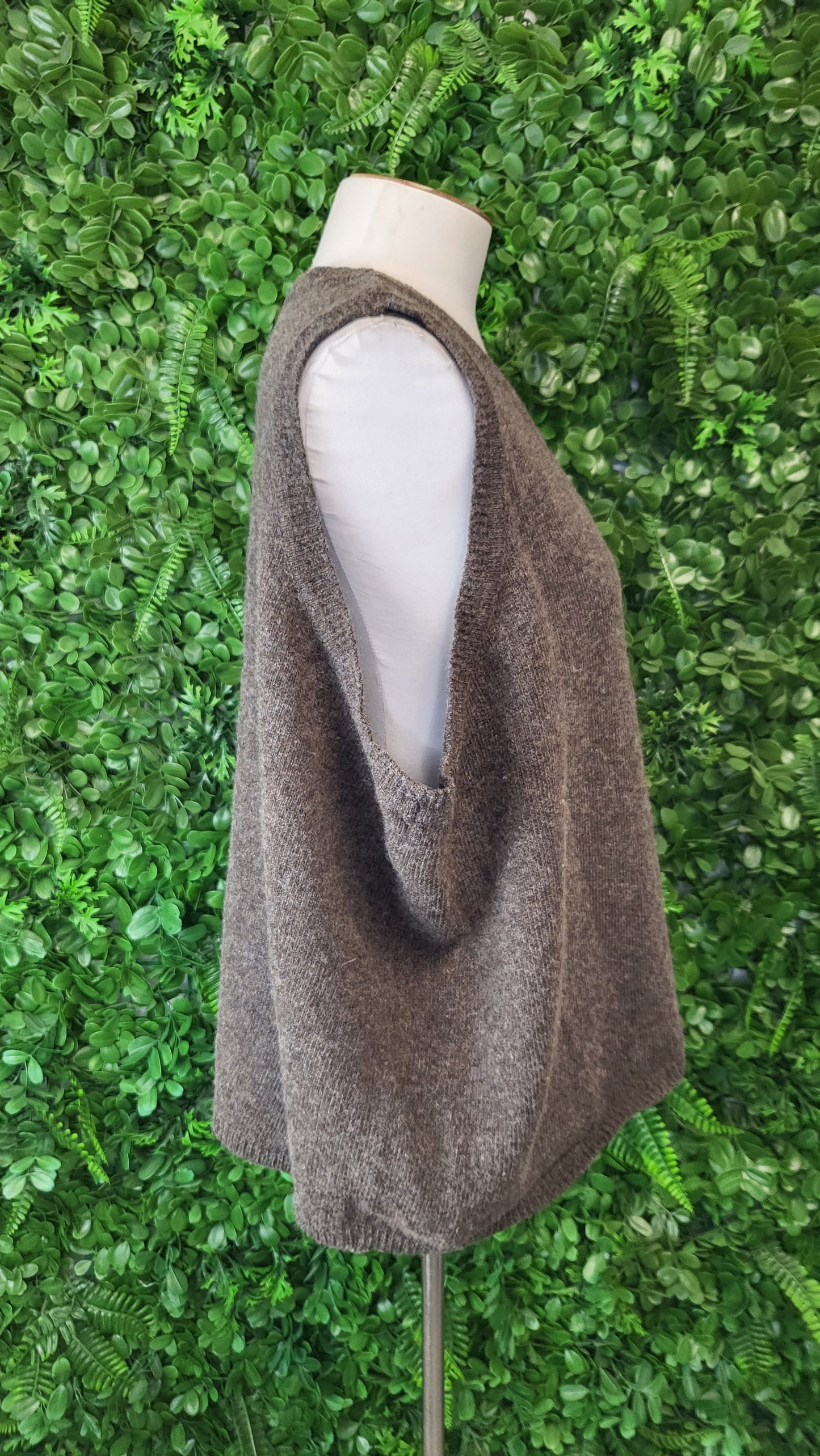 Meg By Design Brown Wool Vest (16-18)
