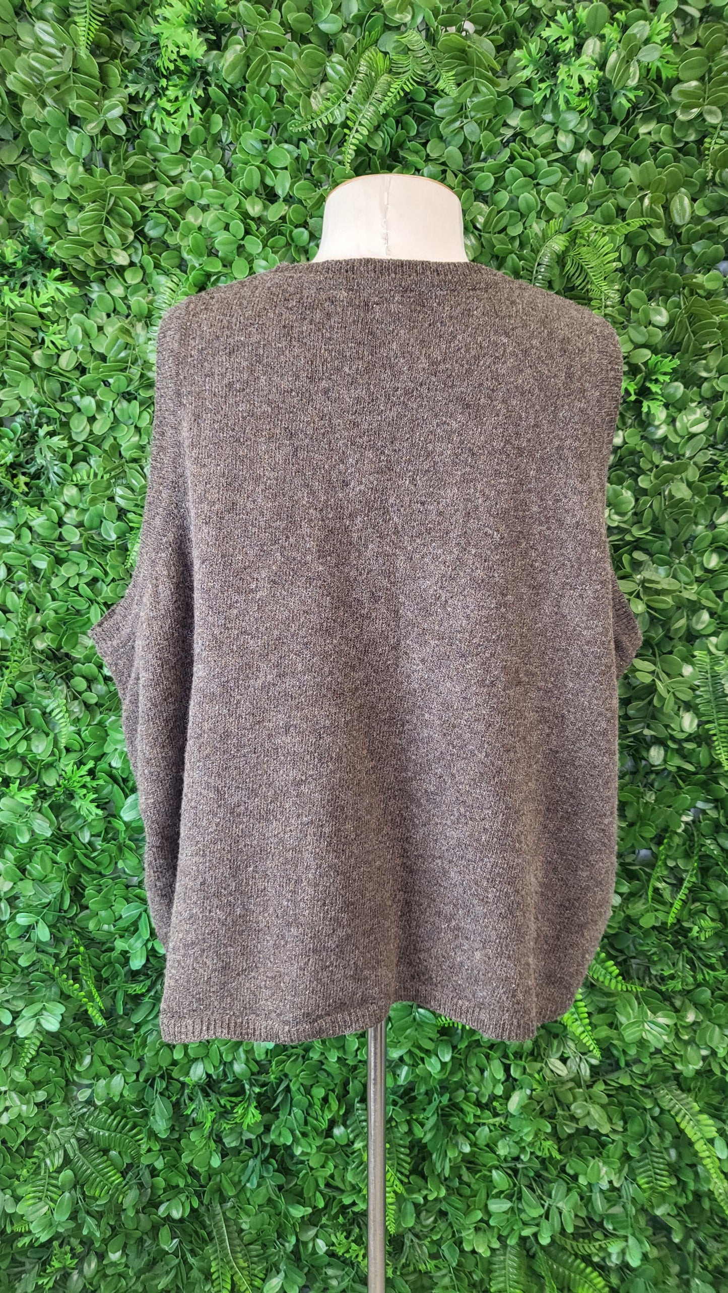 Meg By Design Brown Wool Vest (16-18)