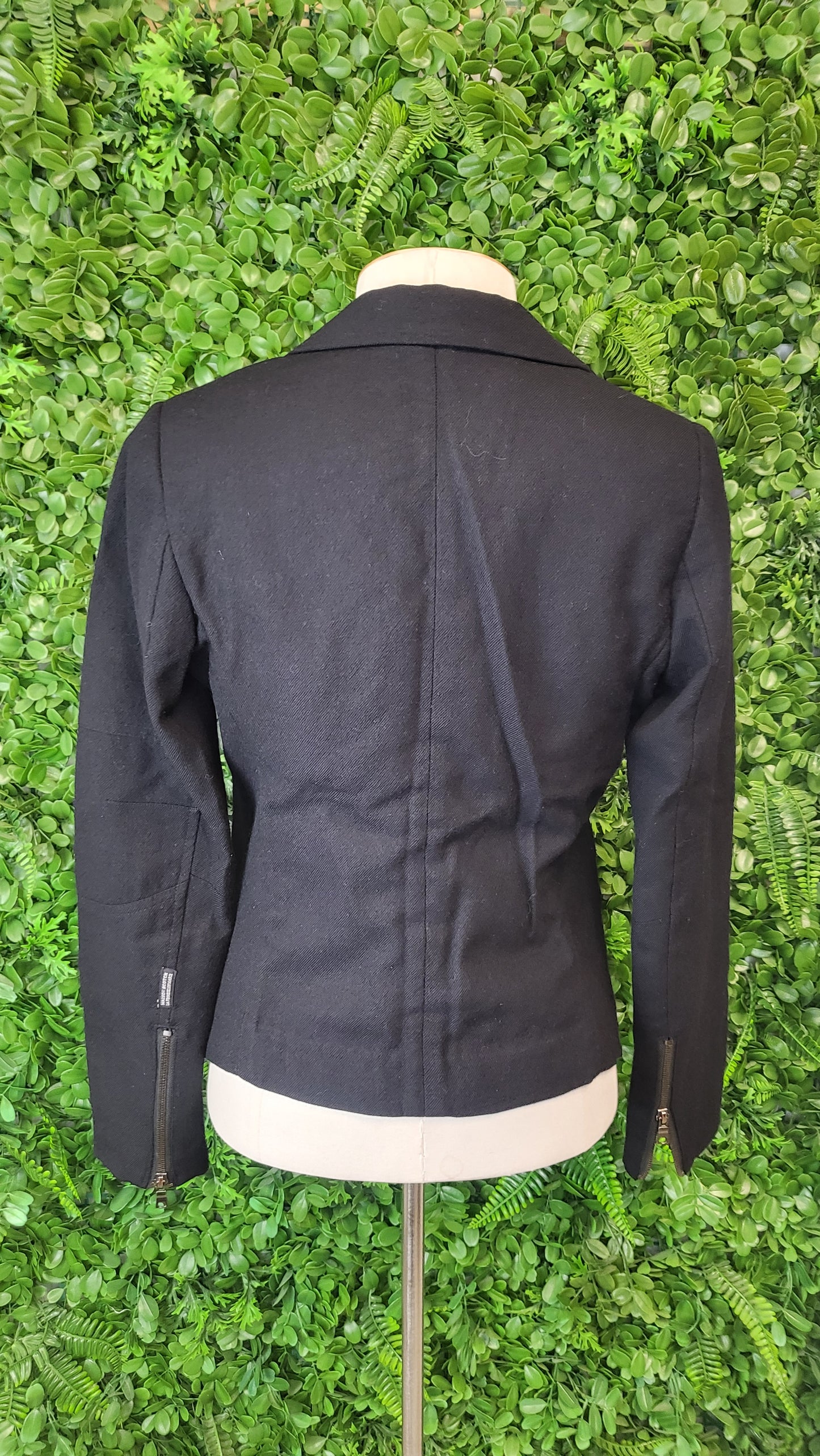 Maison Scotch Black Wool Blazer (8)