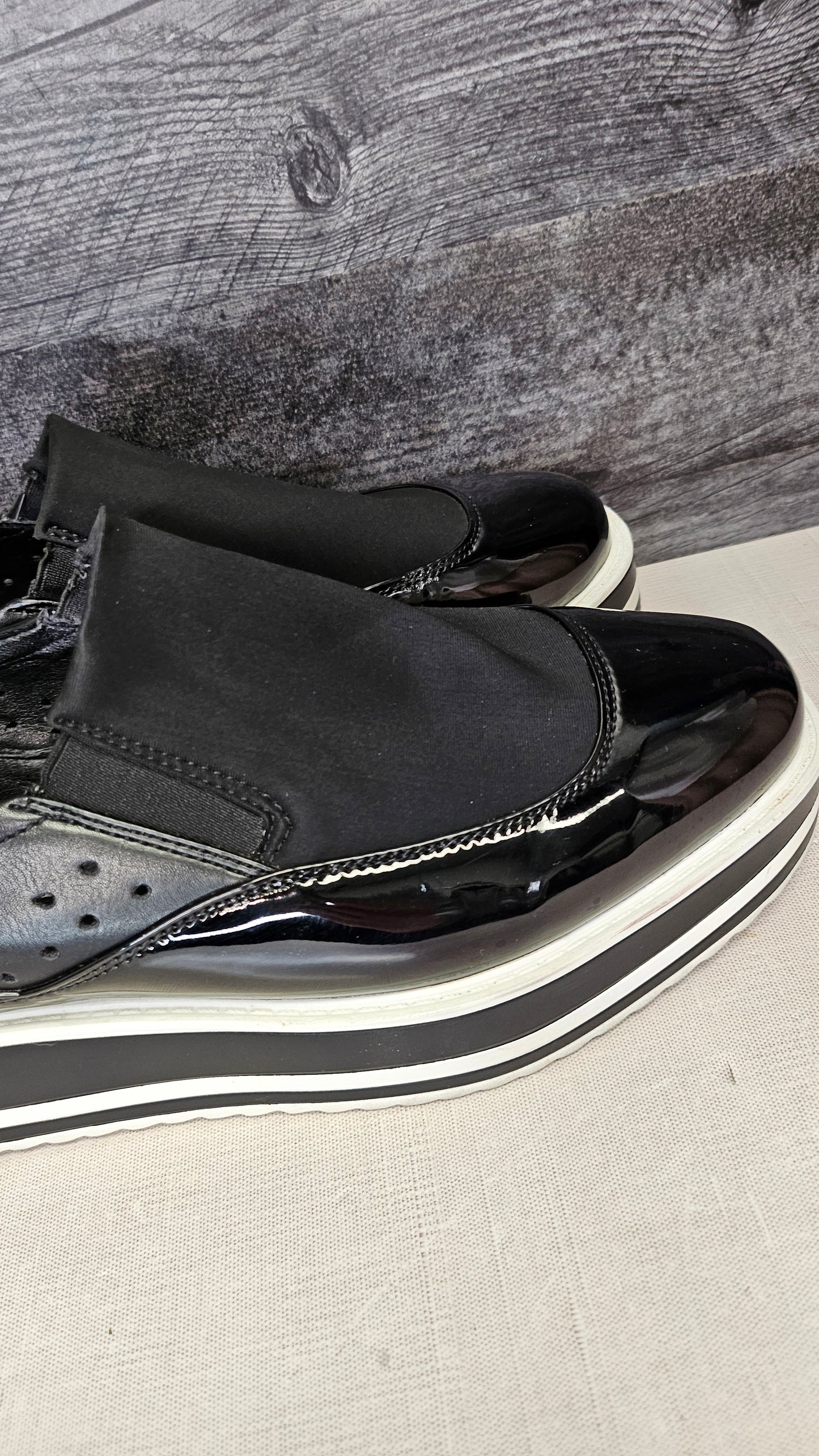 TS Black/White Stacked Slip Ons (41)