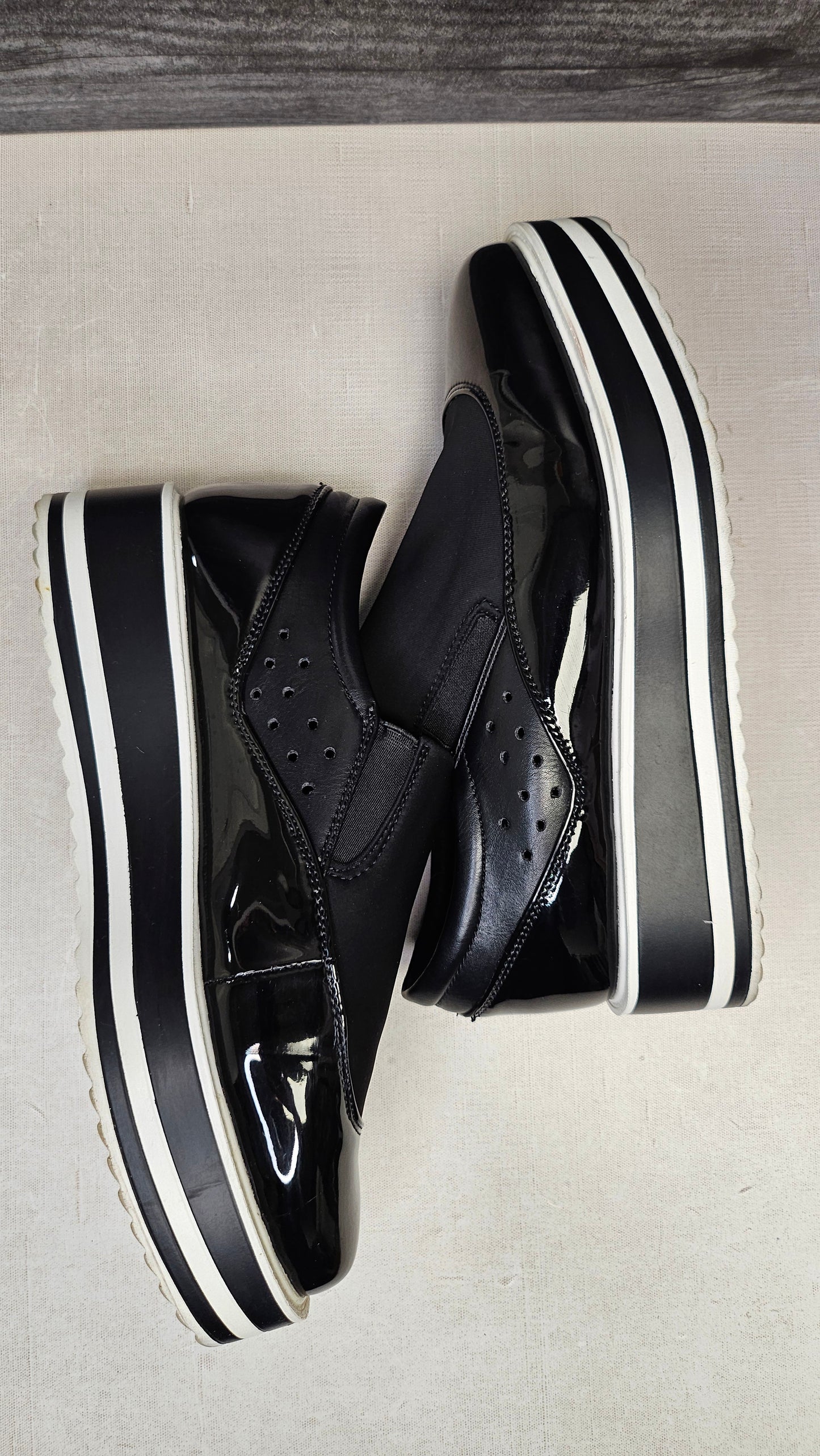TS Black/White Stacked Slip Ons (41)
