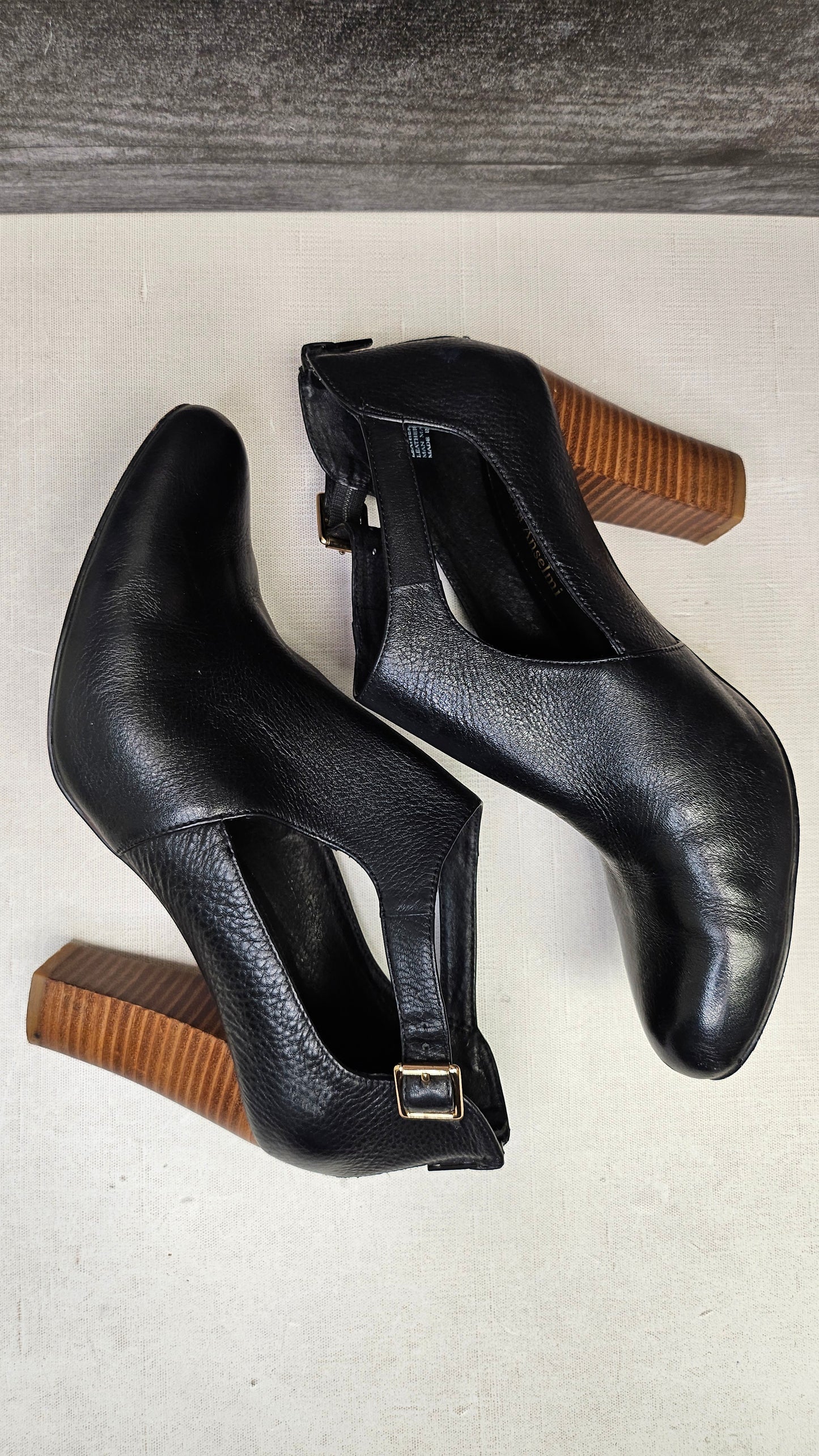 Isabella Anselmi Black Bootie Heel (41)