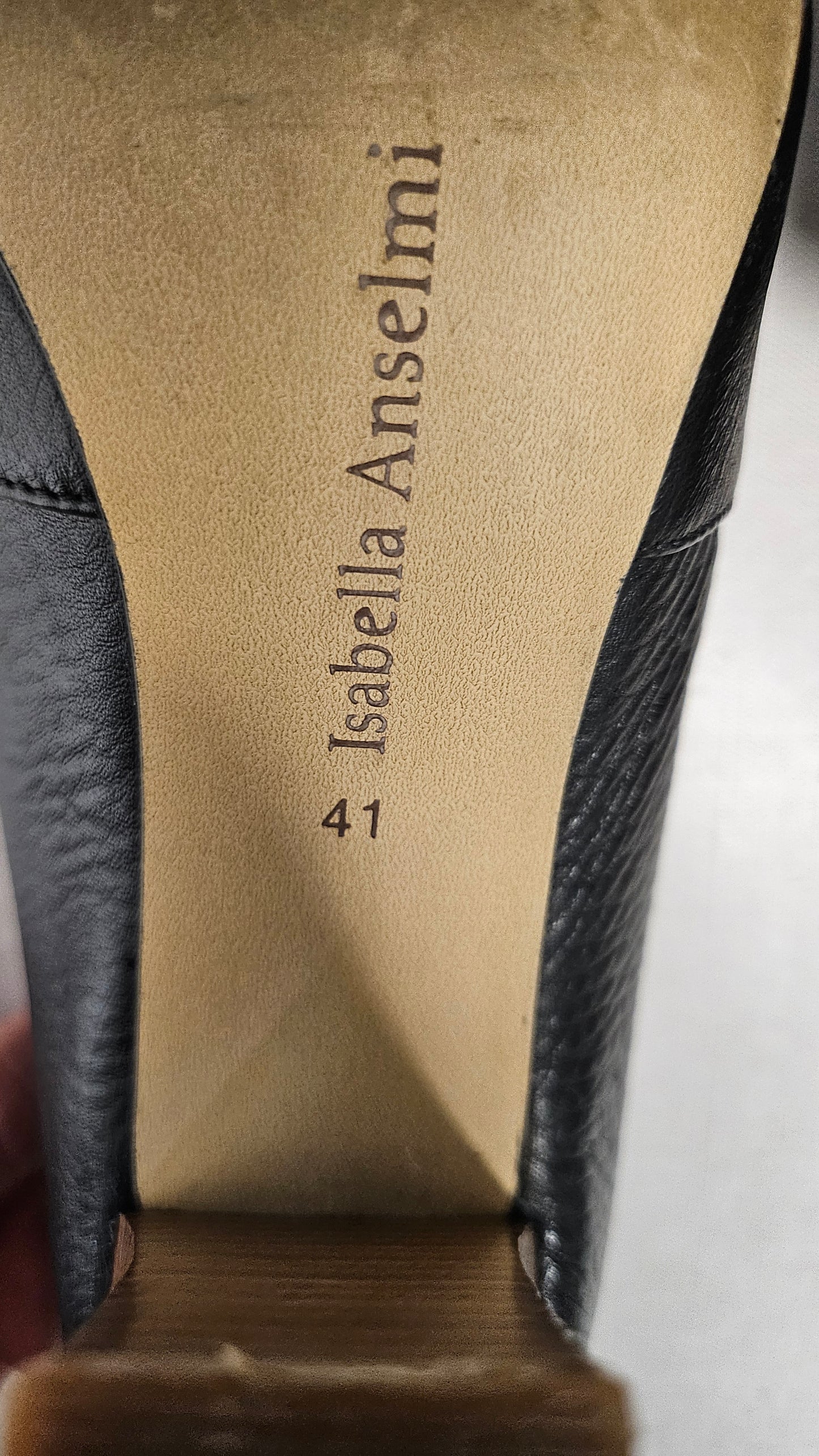 Isabella Anselmi Black Bootie Heel (41)