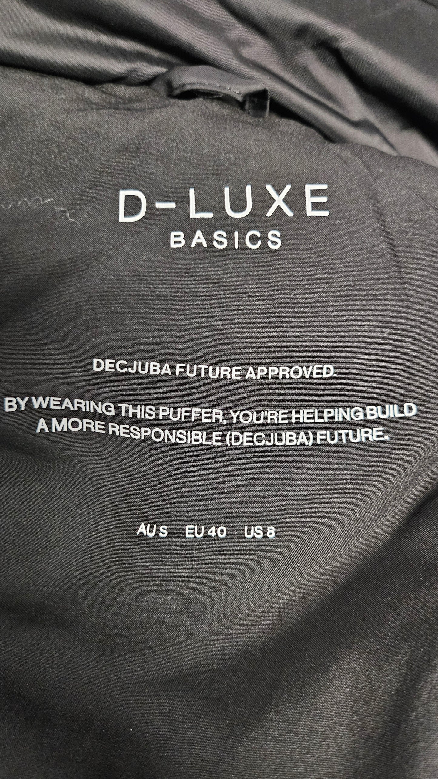 Decjuba Black Longline Puffer (10-12)
