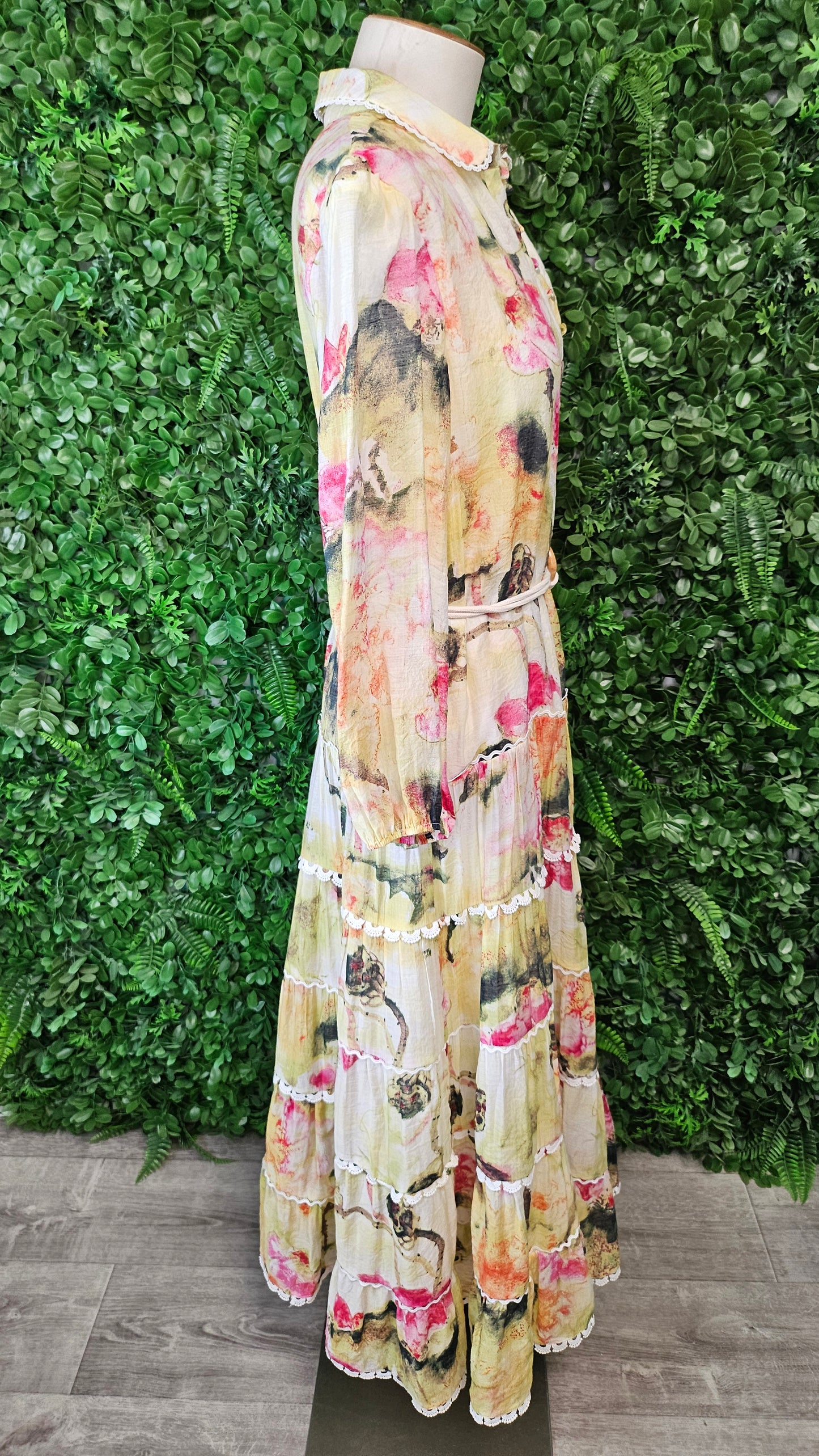 Analia Floral Lace Trim Maxi Dress (8)
