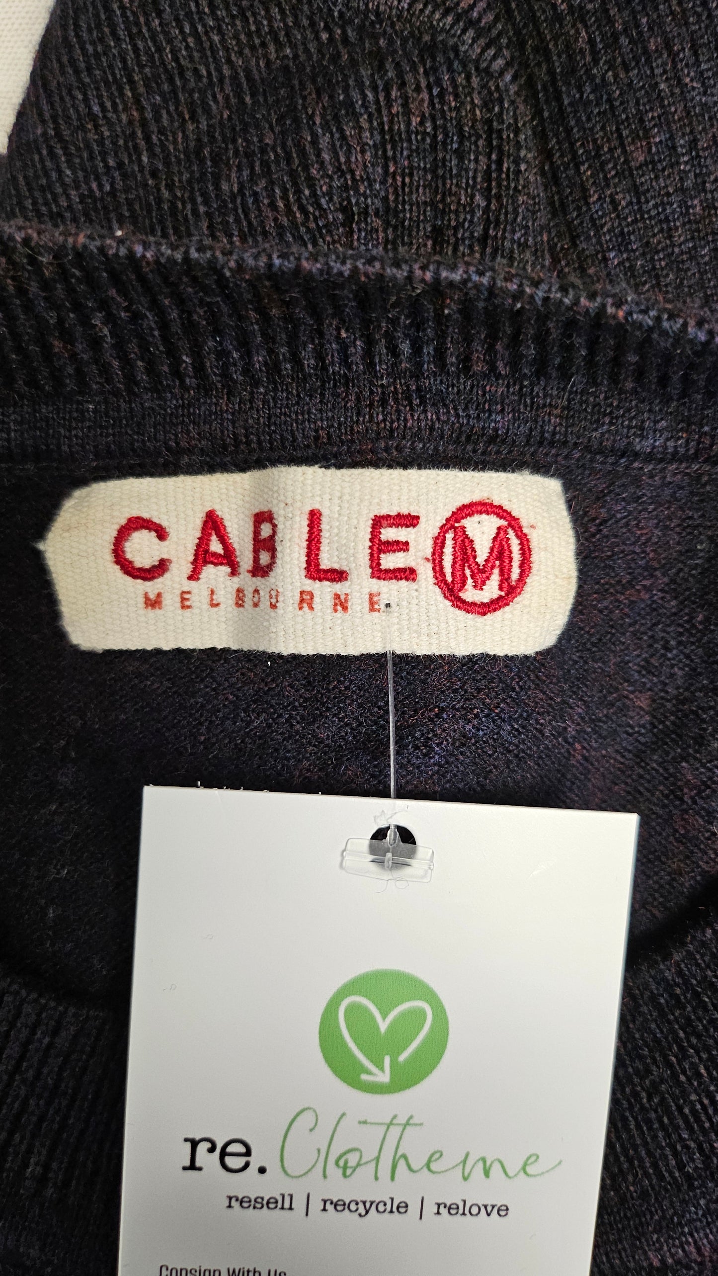 Cable Melbourne Aubergine Merino Knit (12)