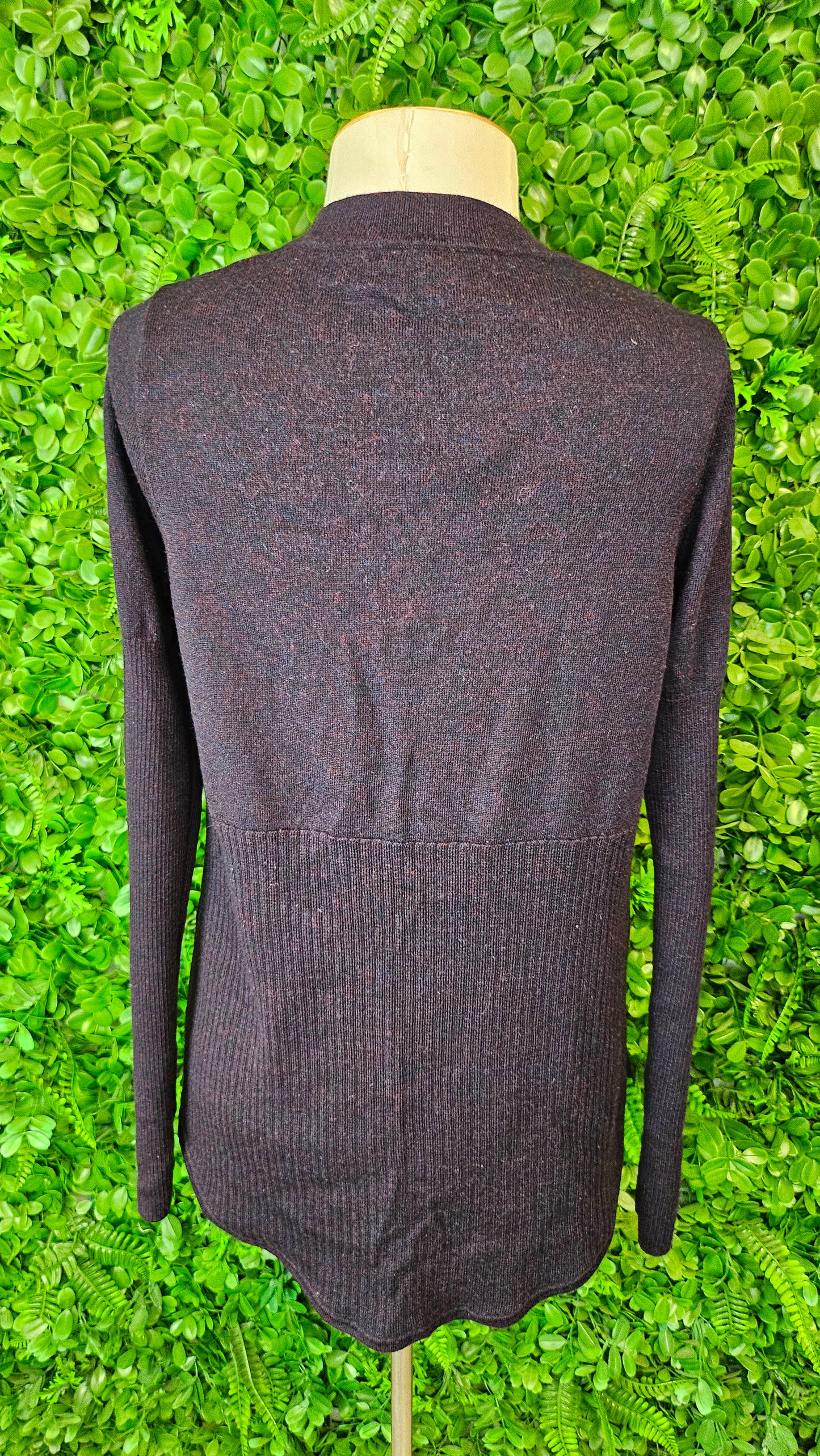 Cable Melbourne Aubergine Merino Knit (12)