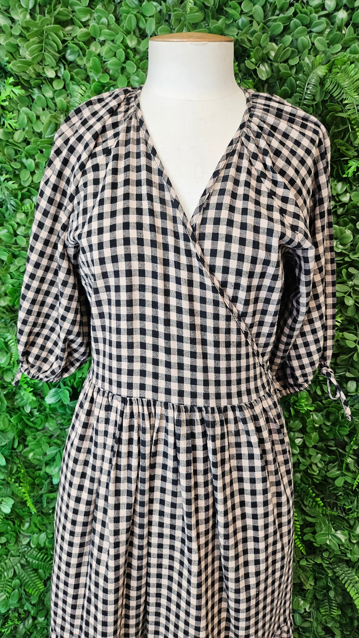 Addison Gingham Wrap Dress (12)