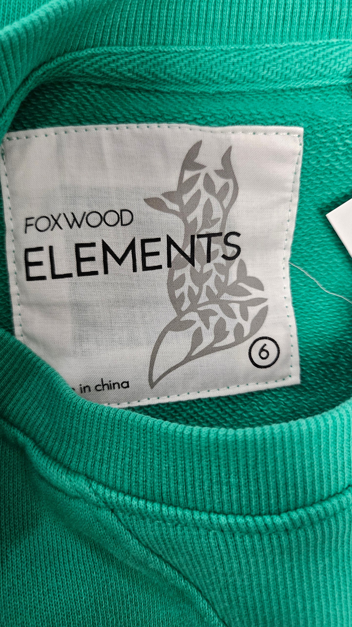 Foxwood Crew Green Logo Sweat (6-8)
