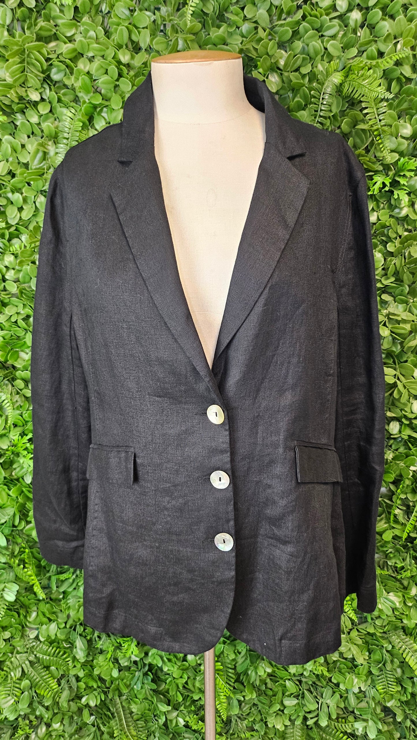 Lordship Linen Black Linen BLazer (16)