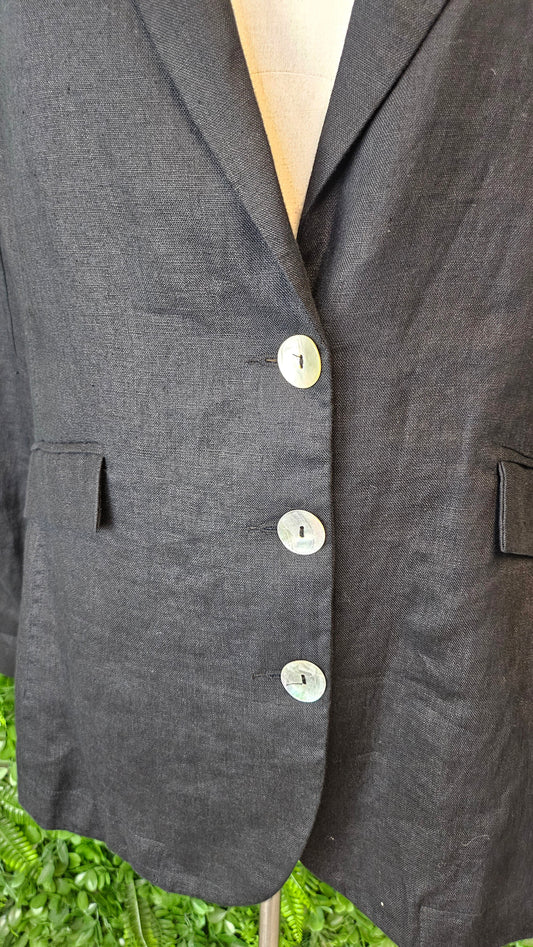 Lordship Linen Black Linen BLazer (16)