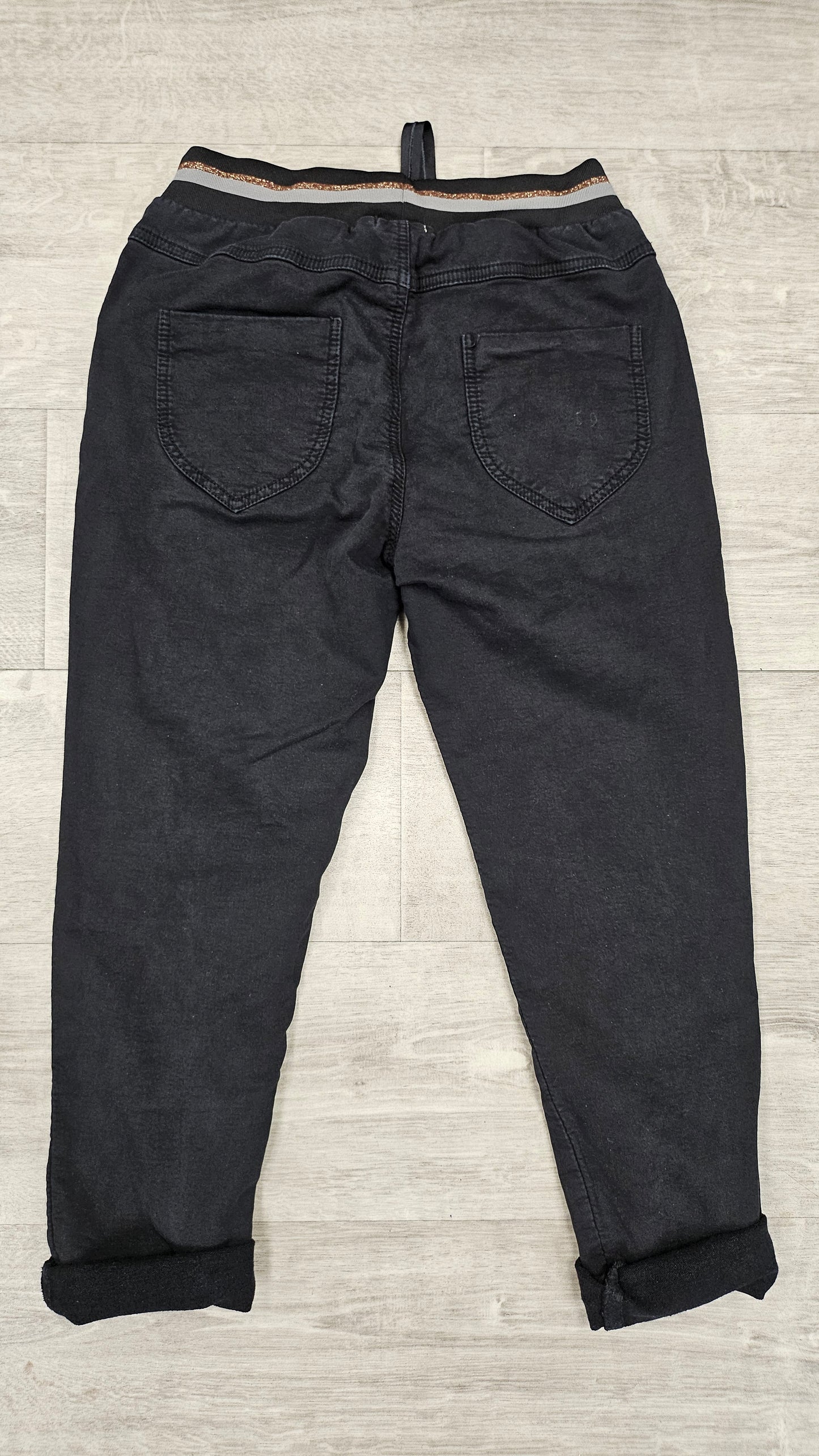 Italian Star Black Jogger Pants (10)