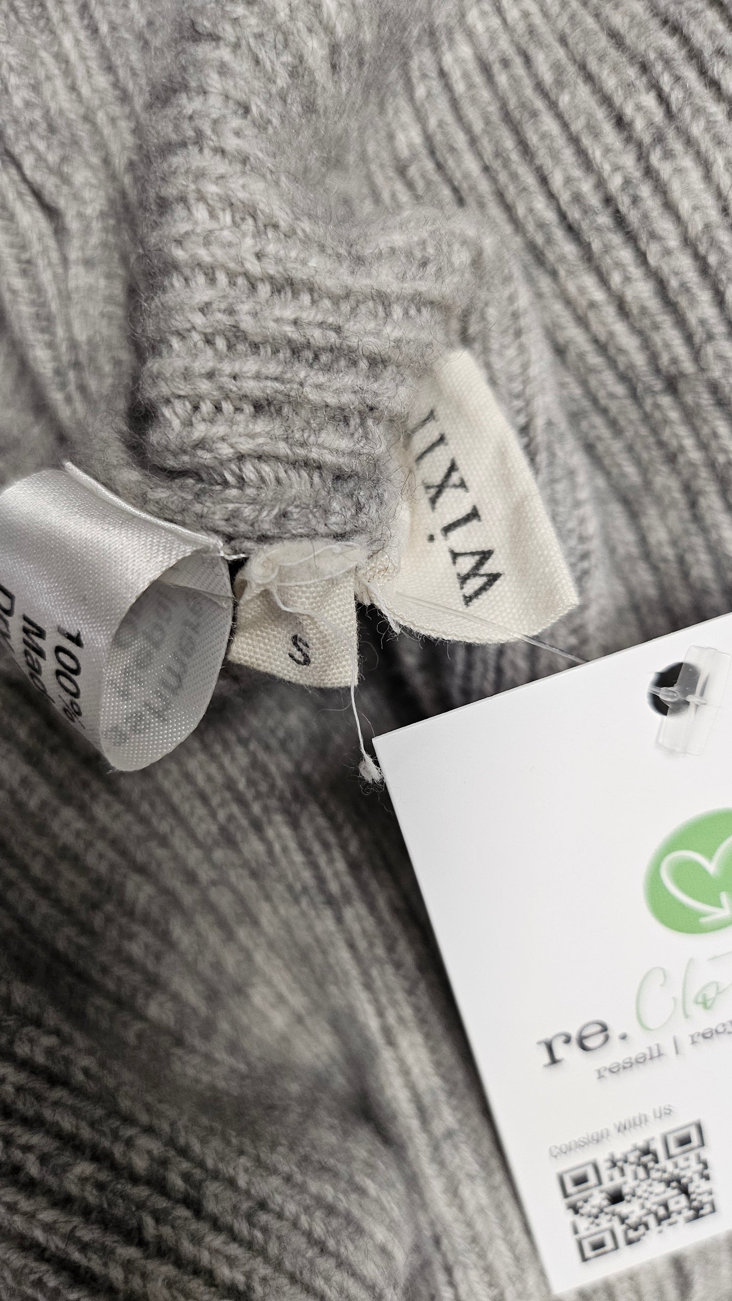Wixii Grey Cashmere Knit (10-12)