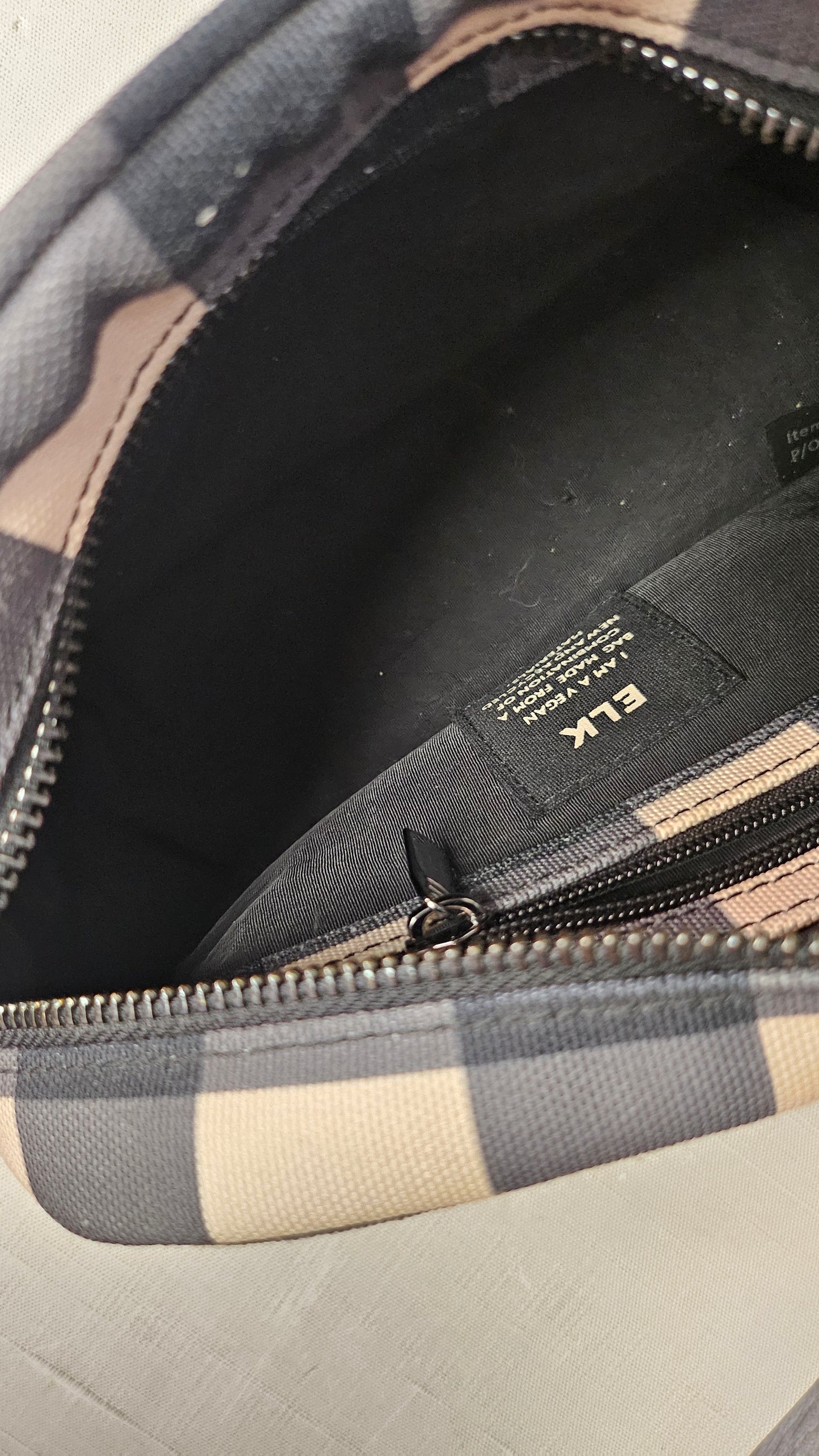 Elk Check Day Bag 23x14x9cm