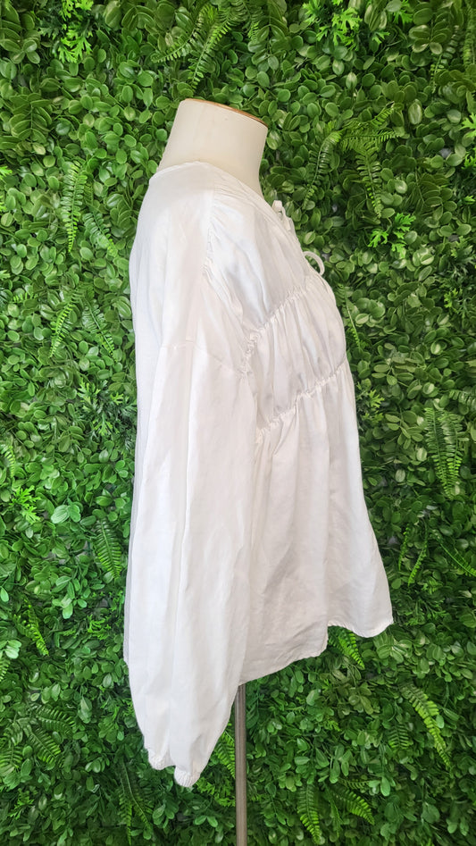 Unknown white Linen Top (12)