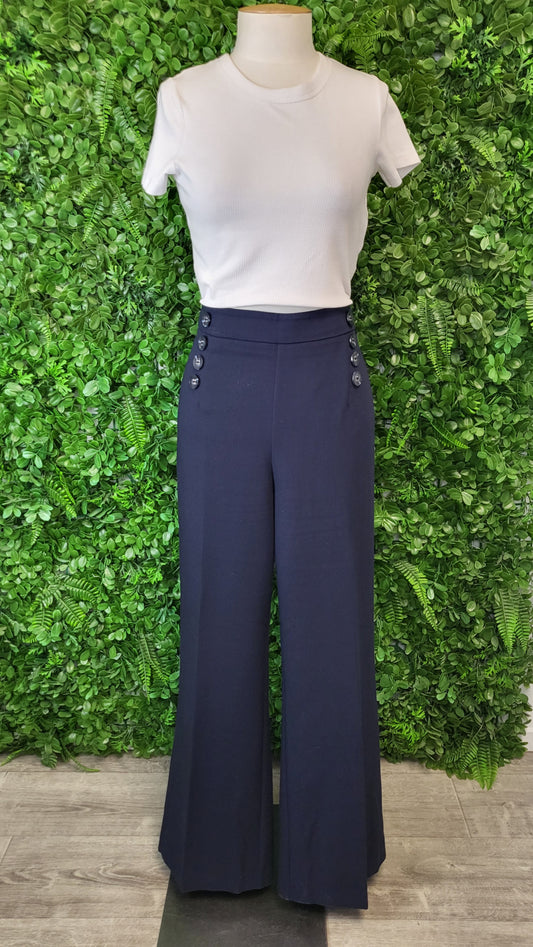 Forever New Navy Wide Leg Pant (14)