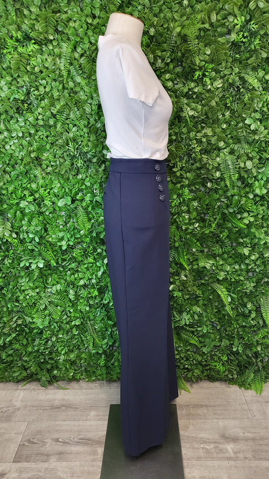 Forever New Navy Wide Leg Pant (14)