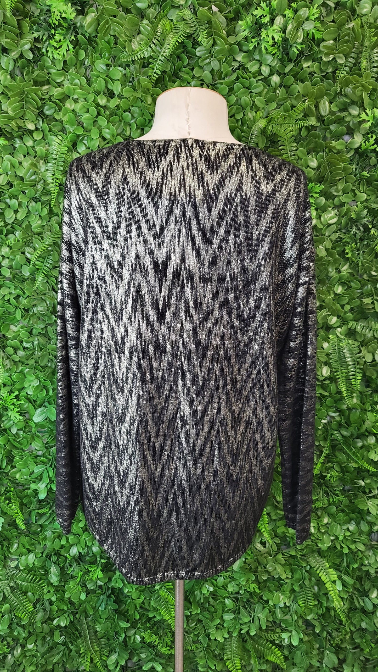 Sass & Bide Black/Gold Merino Metallic Knit (10)