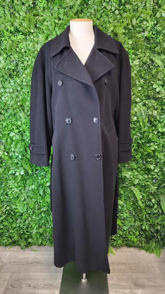 Mario Valente Black Wool Blend Coat (16)