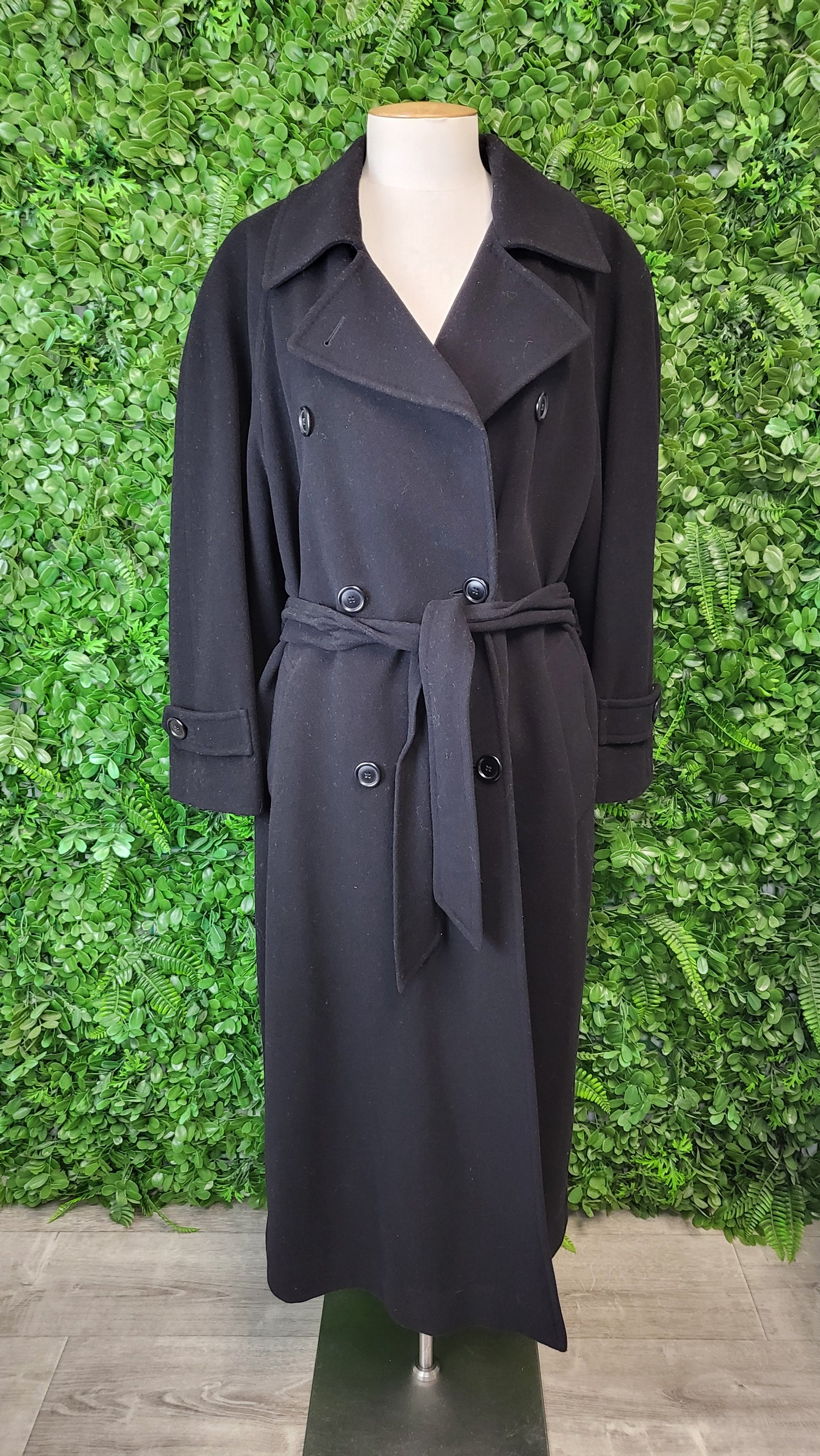 Mario Valente Black Wool Blend Coat (16)