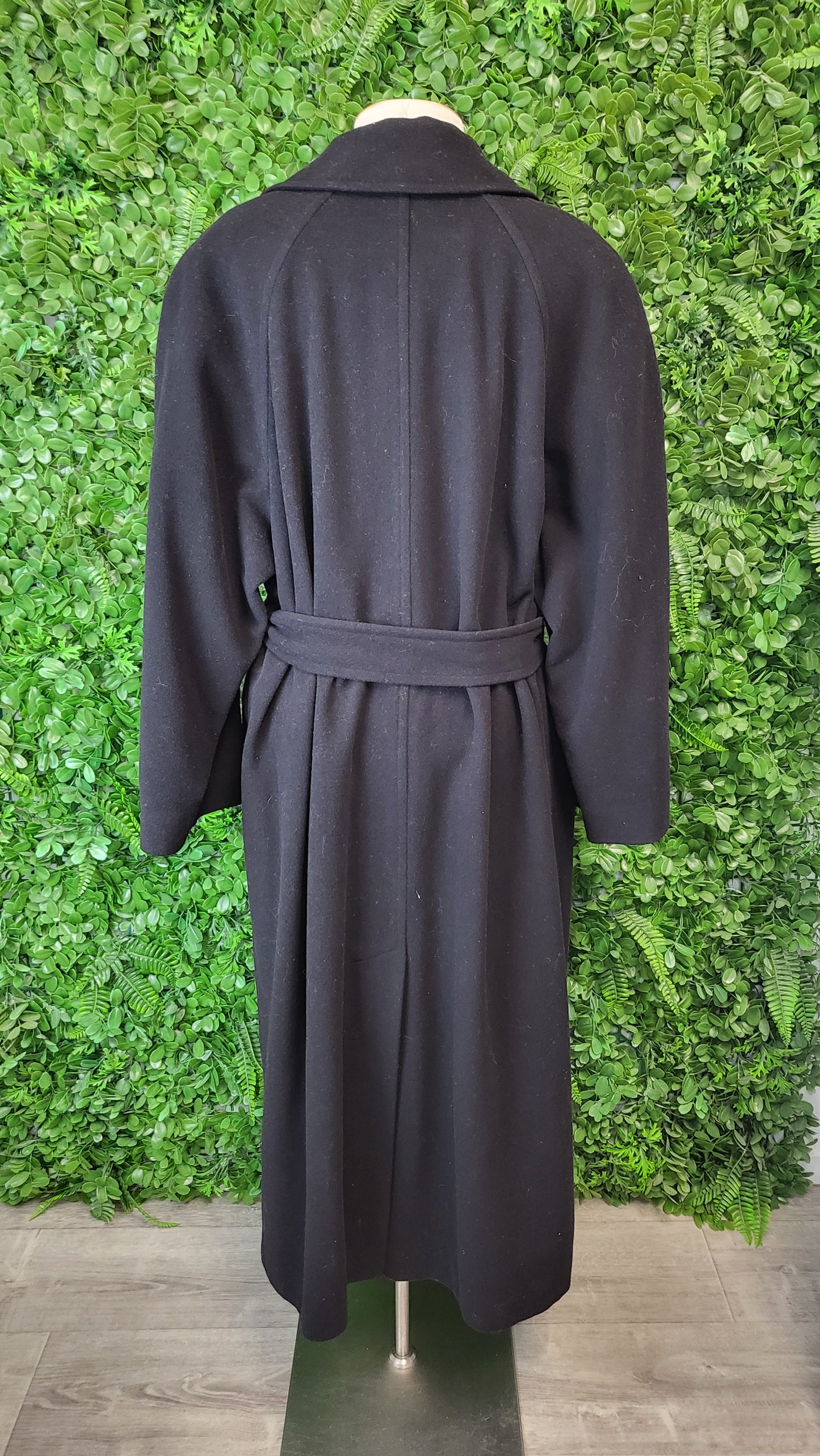 Mario Valente Black Wool Blend Coat (16)