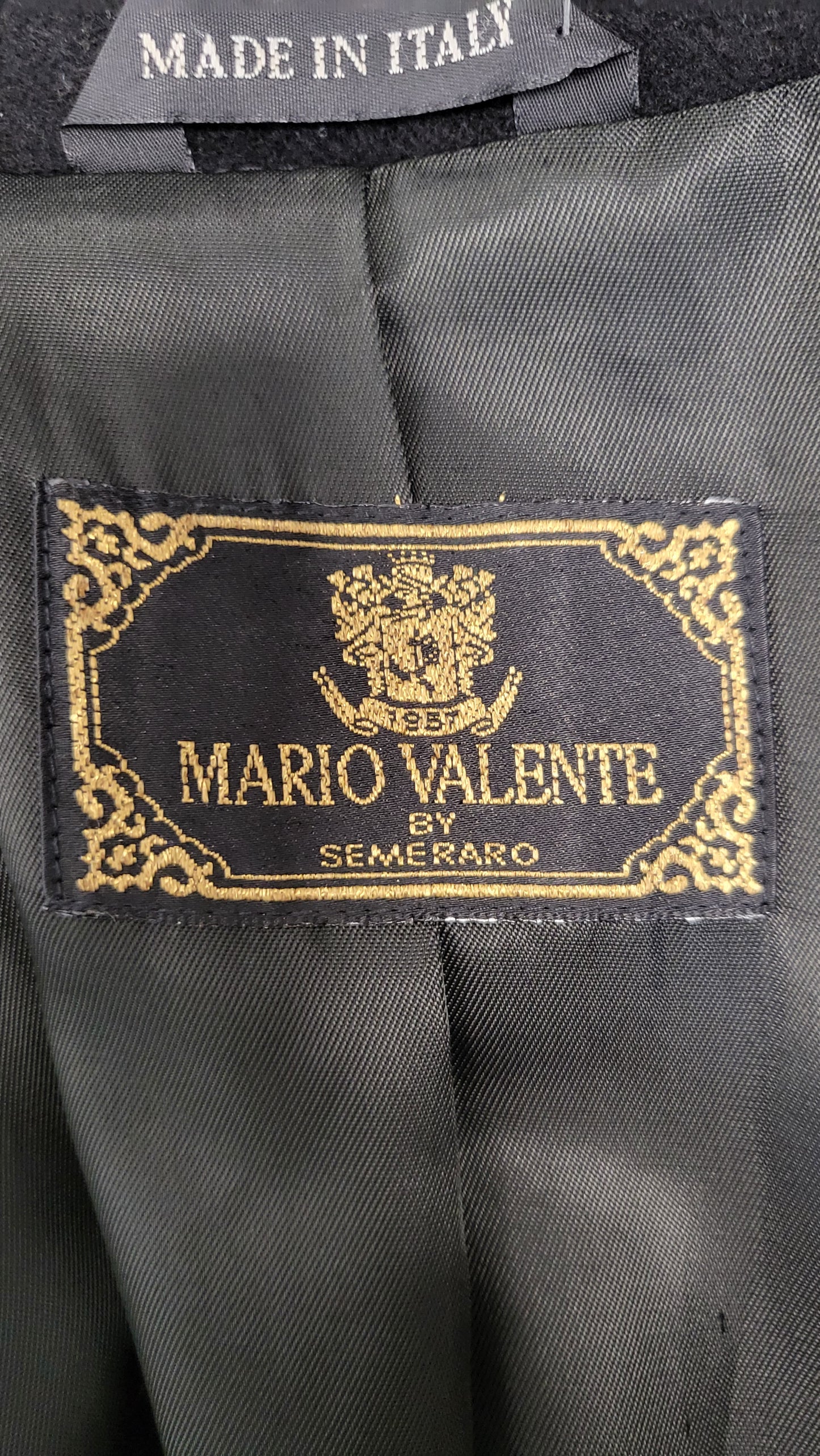 Mario Valente Black Wool Blend Coat (16)