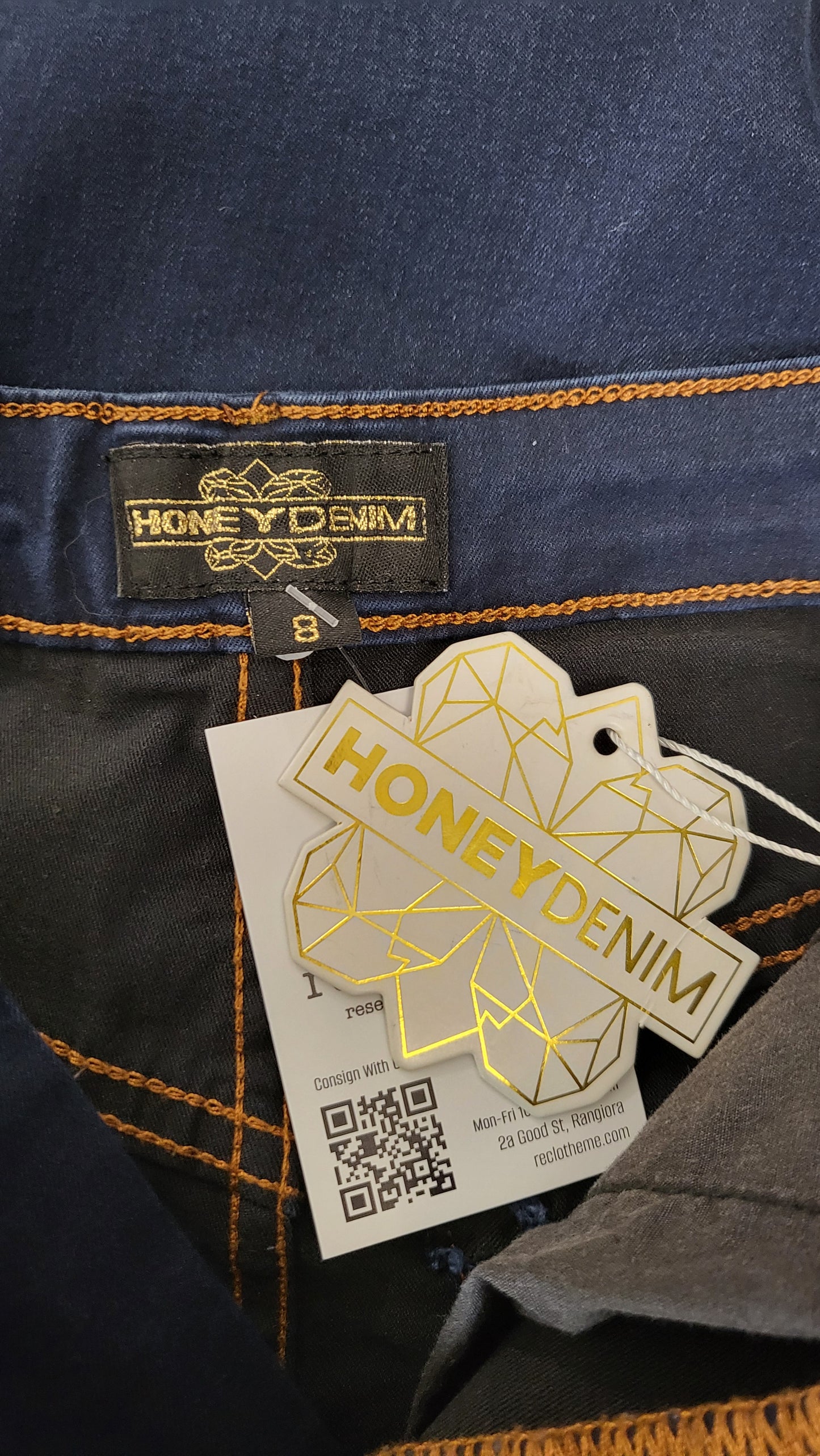 Honey Denim Ink Bowie Jean BNWT (8)