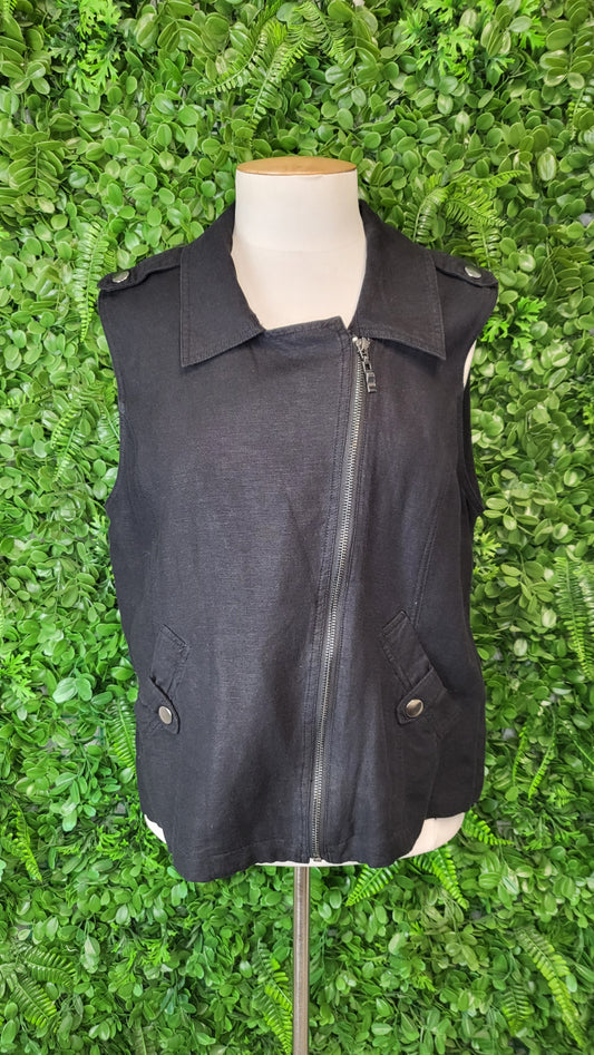 Max Black Biker Vest (12)