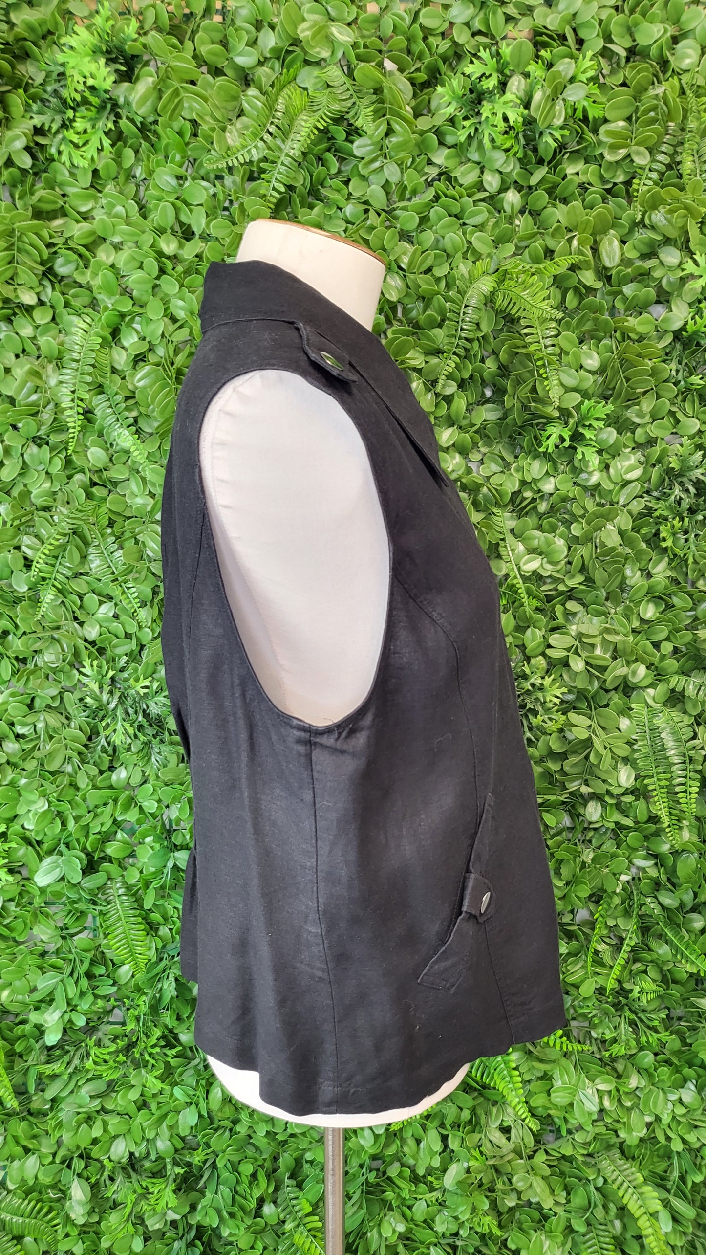 Max Black Biker Vest (12)
