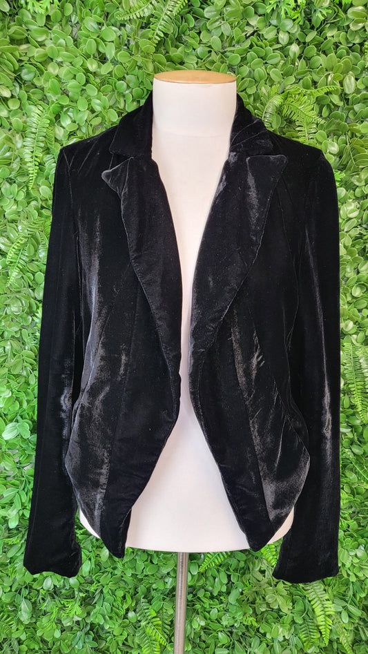 Storm Black Velour Blazer (10)