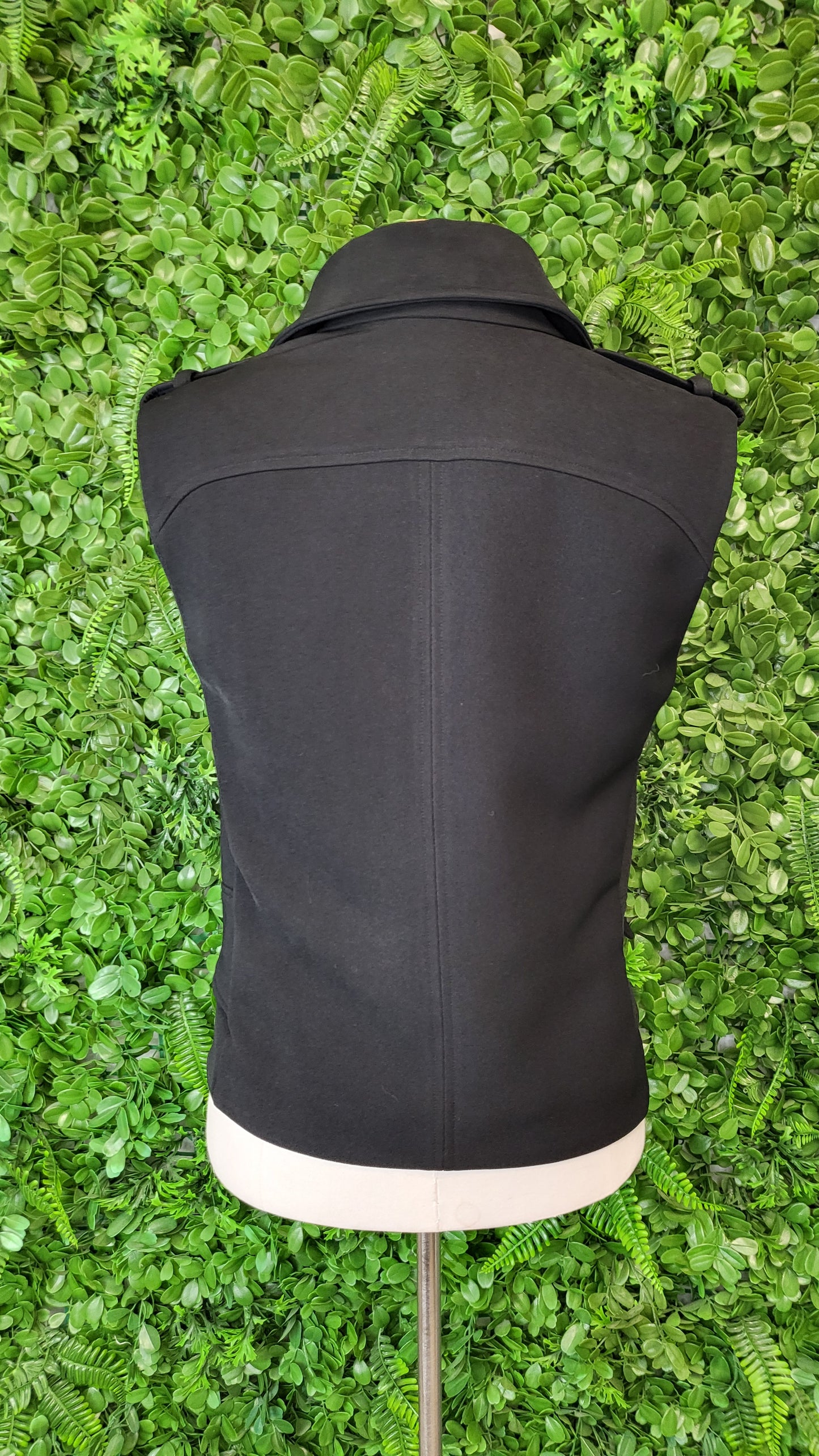 Witchery Black Fitted Biker Vest (8)