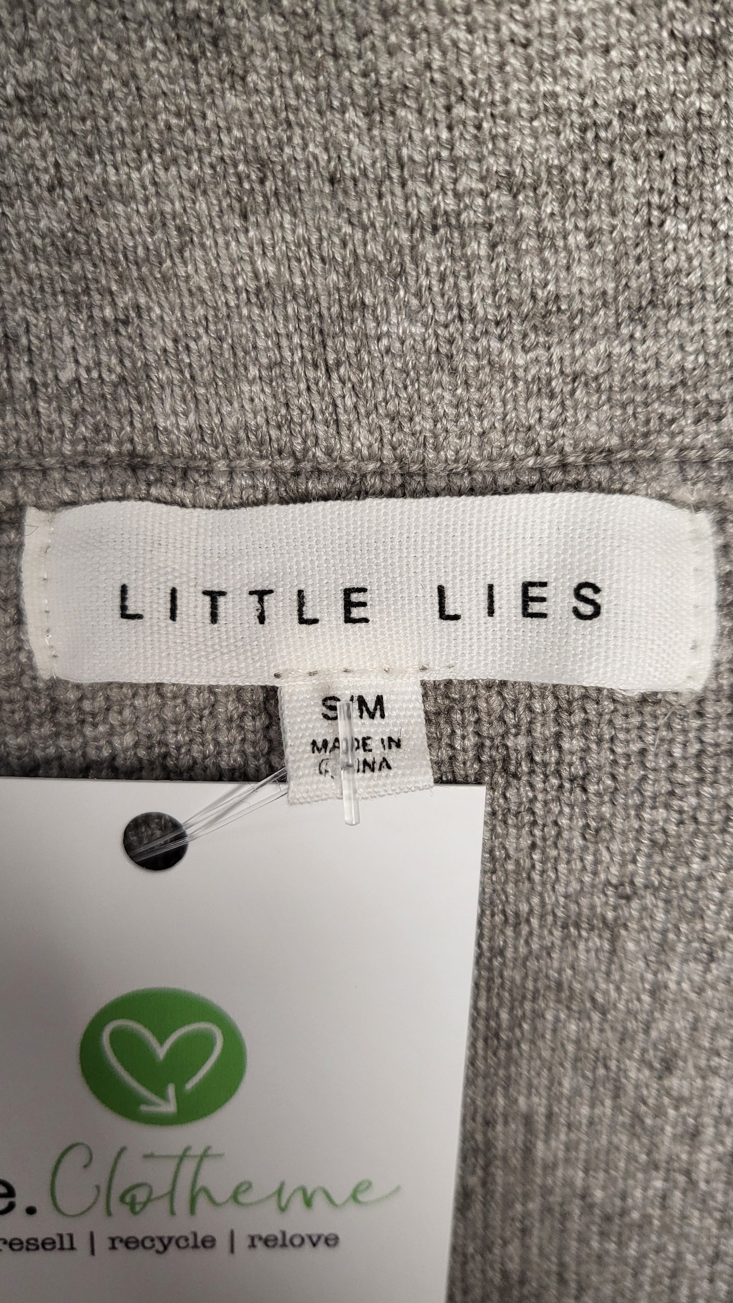 Little Lies Grey Knit Jacket (10-12)