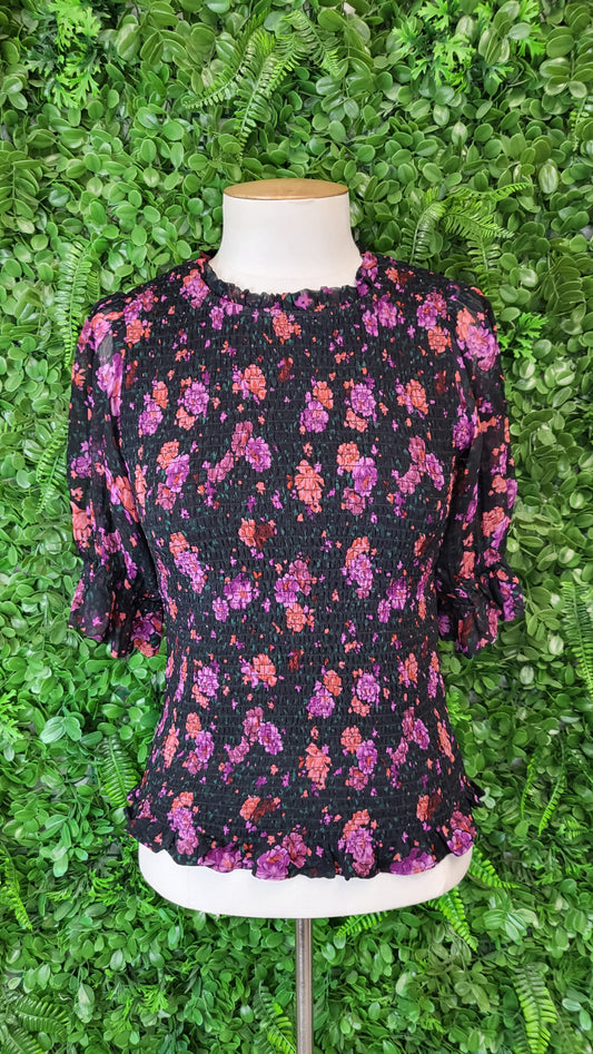 Max Floral Shirred Top (8)