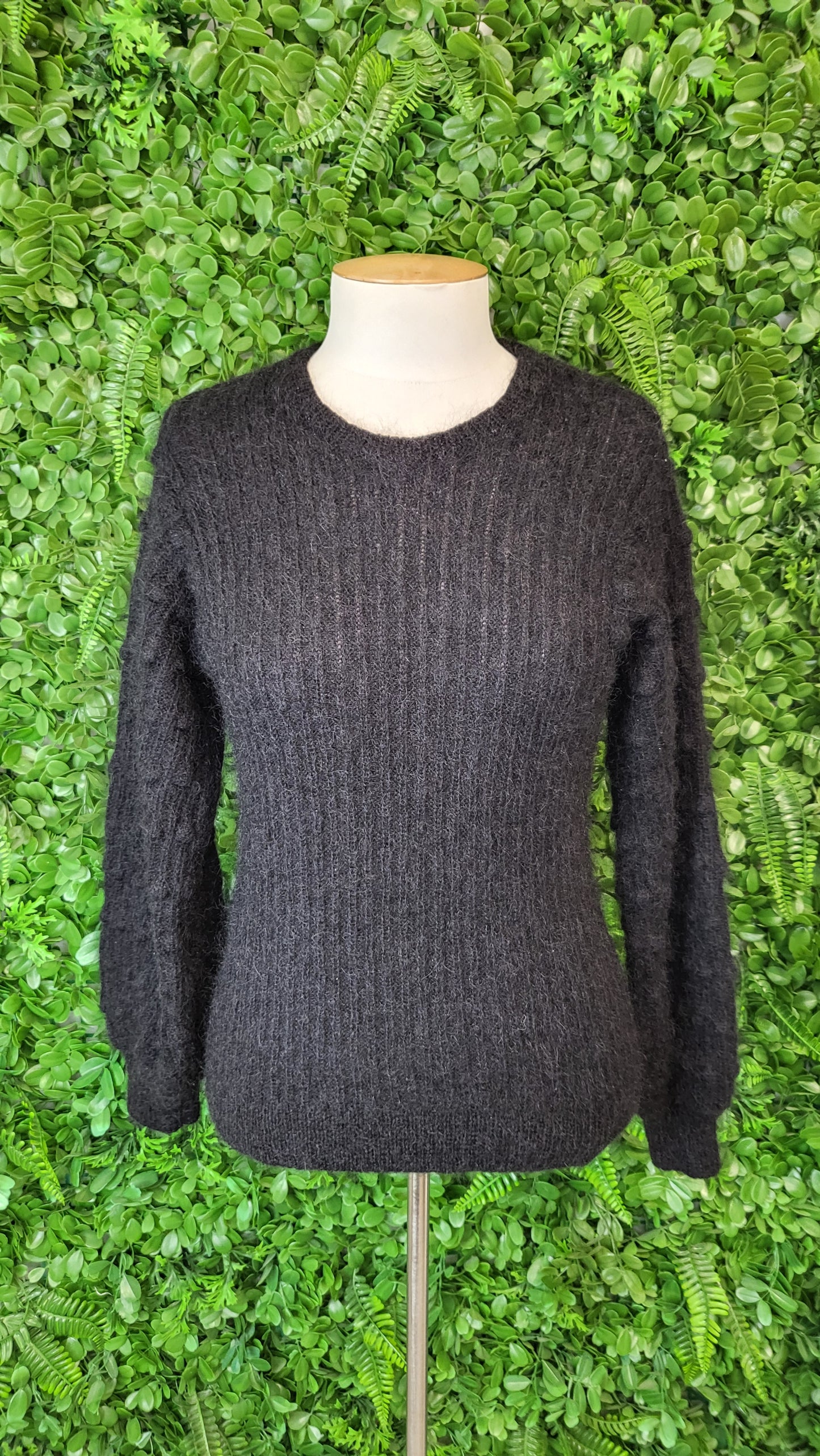 Max Black Mohair Blend Knit (10)